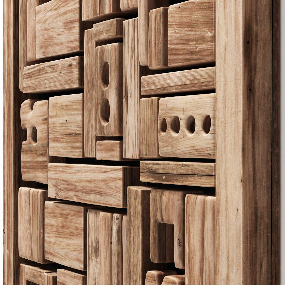 Panel wood form frame n1 3D model_11