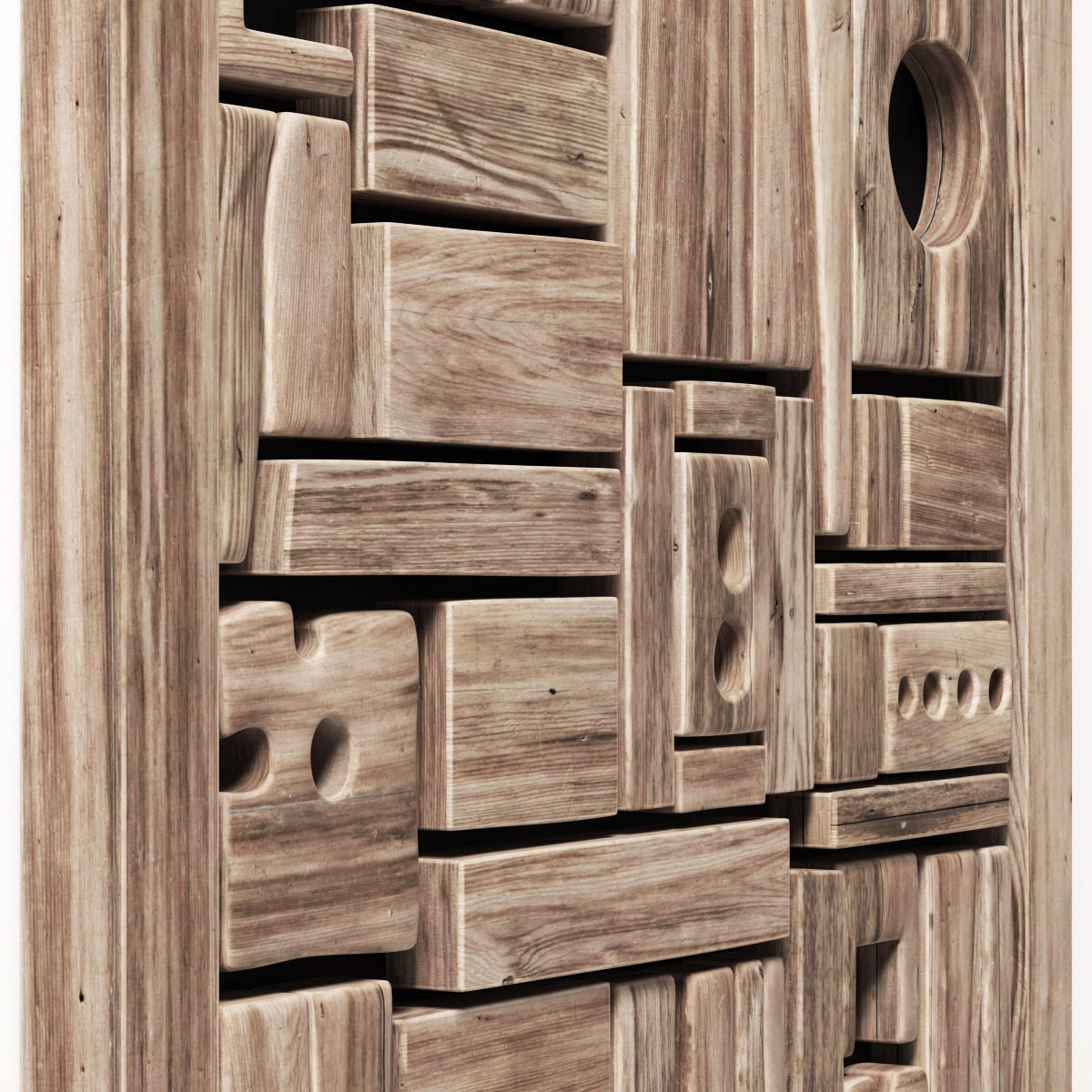 Panel wood form frame n1 3D model_13