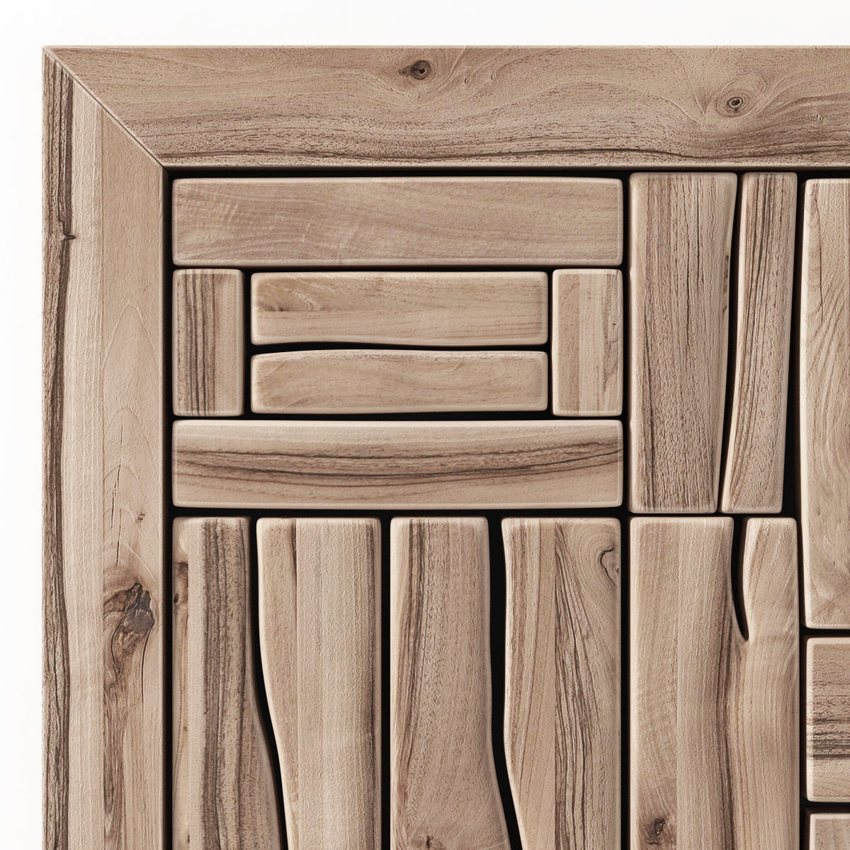 Panel wood form frame n1 3D model_16