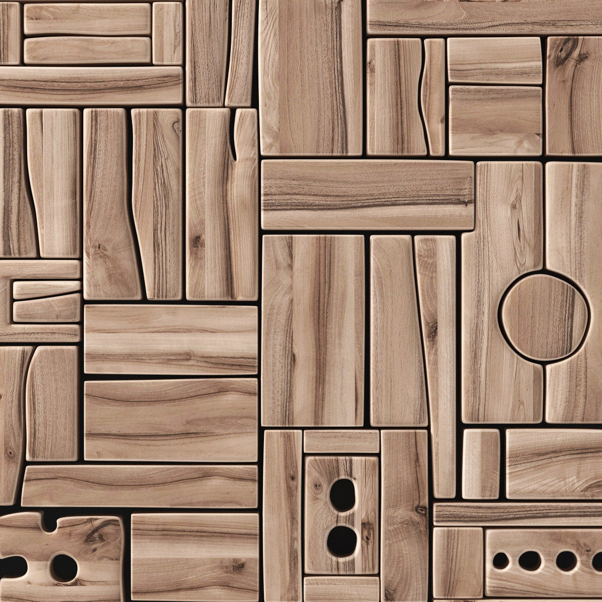 Panel wood form frame n1 3D model_2