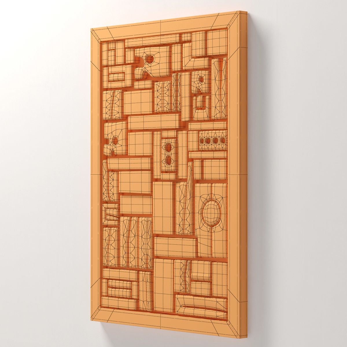 Panel wood form frame n1 3D model_18