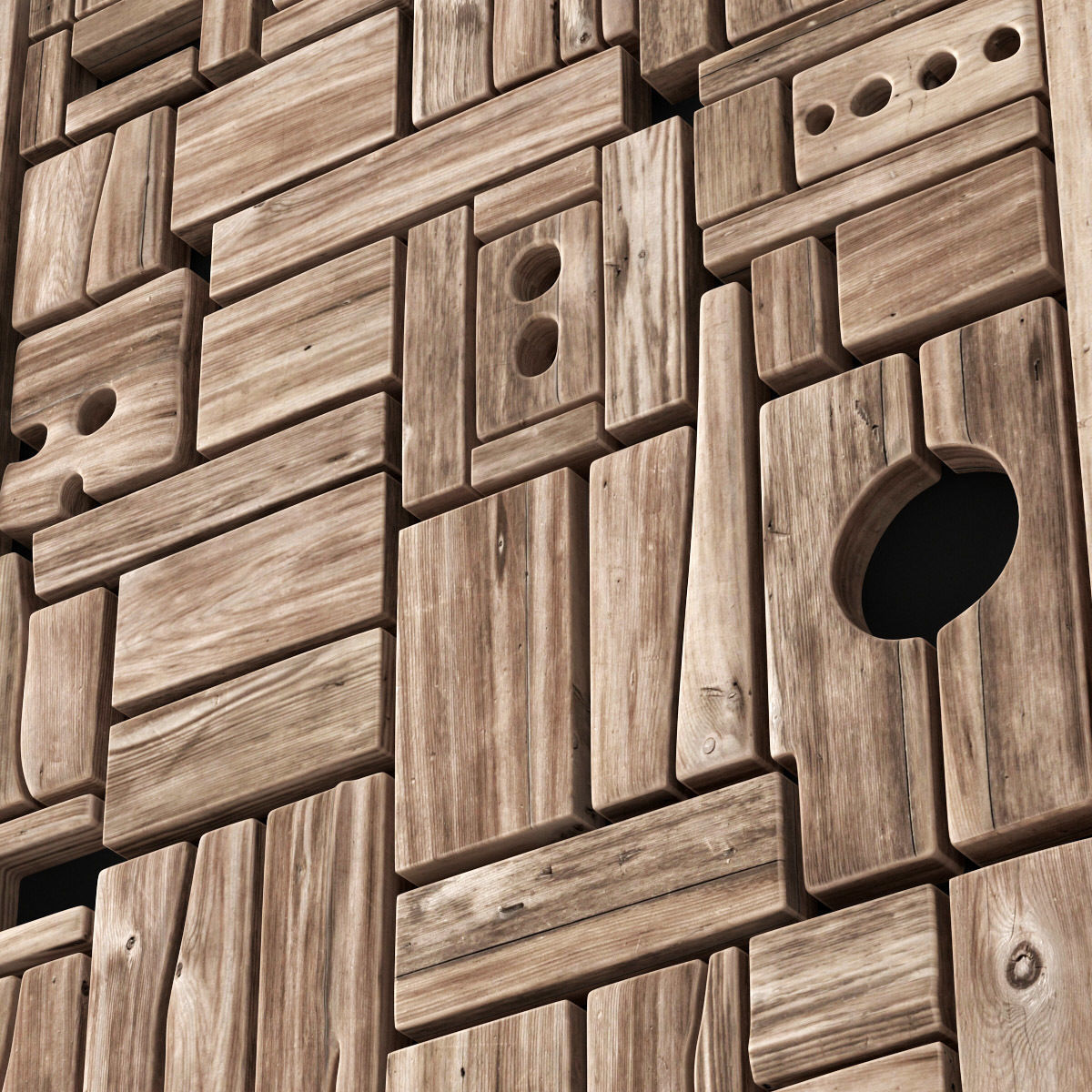 Panel wood form frame n1 3D model_6