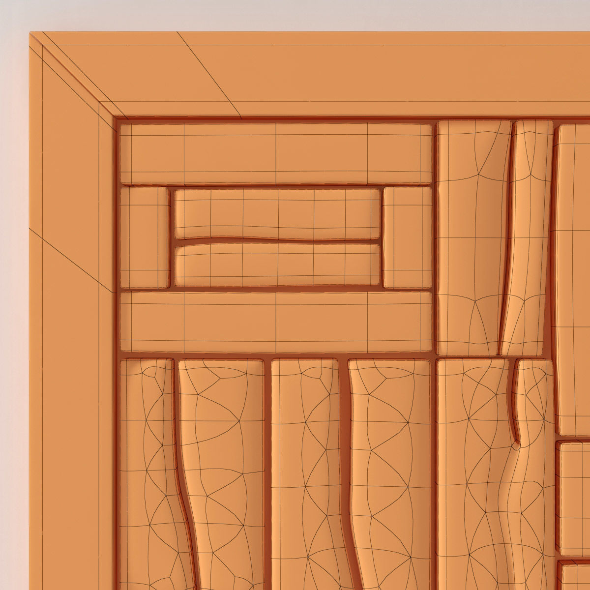 Panel wood form frame n1 3D model_24