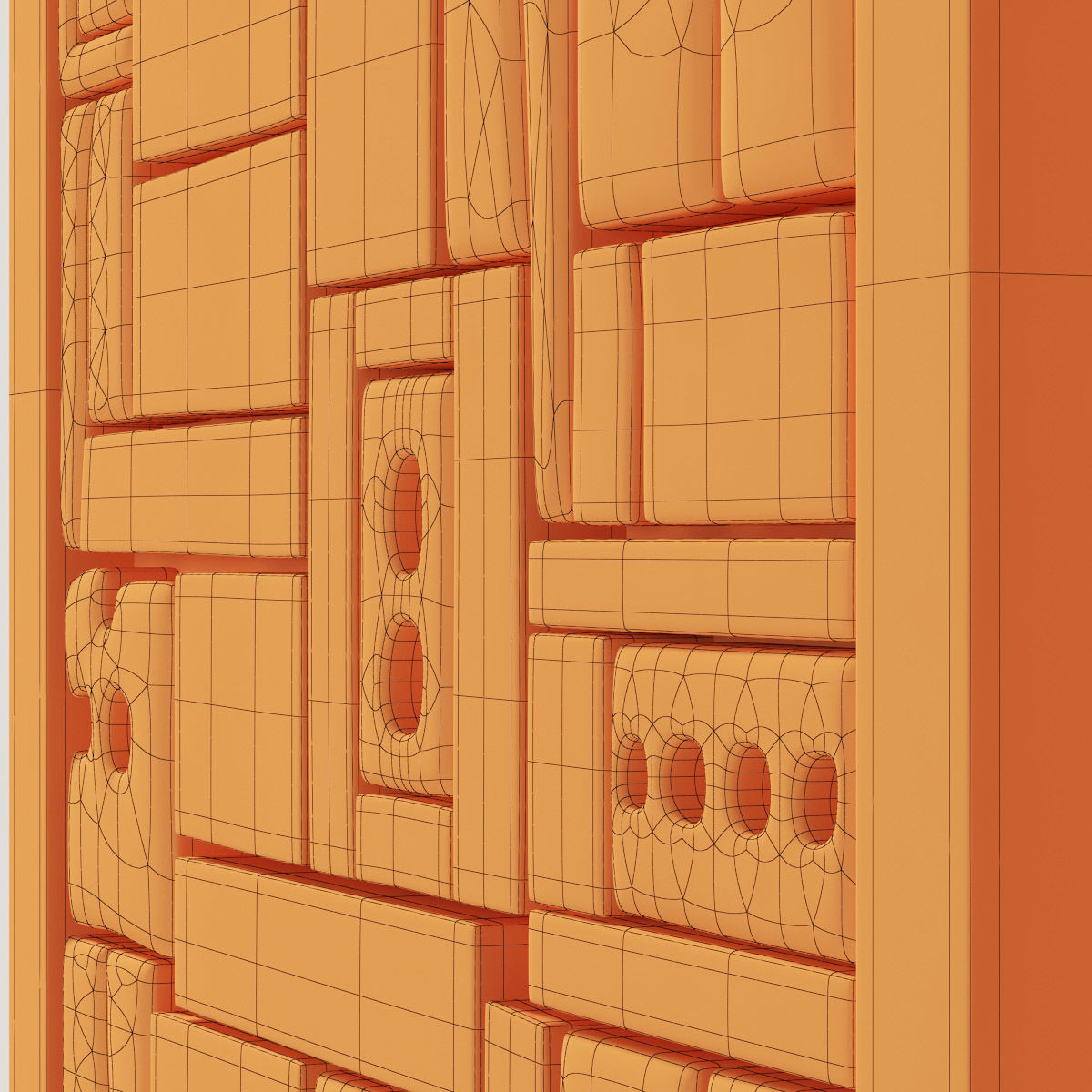 Panel wood form frame n1 3D model_22