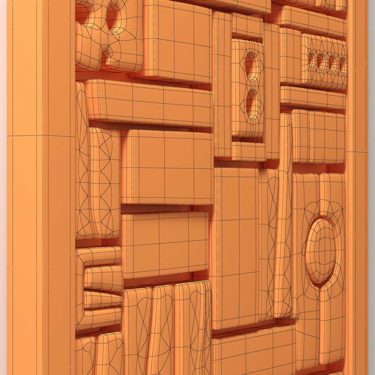Panel wood form frame n1 3D model_21