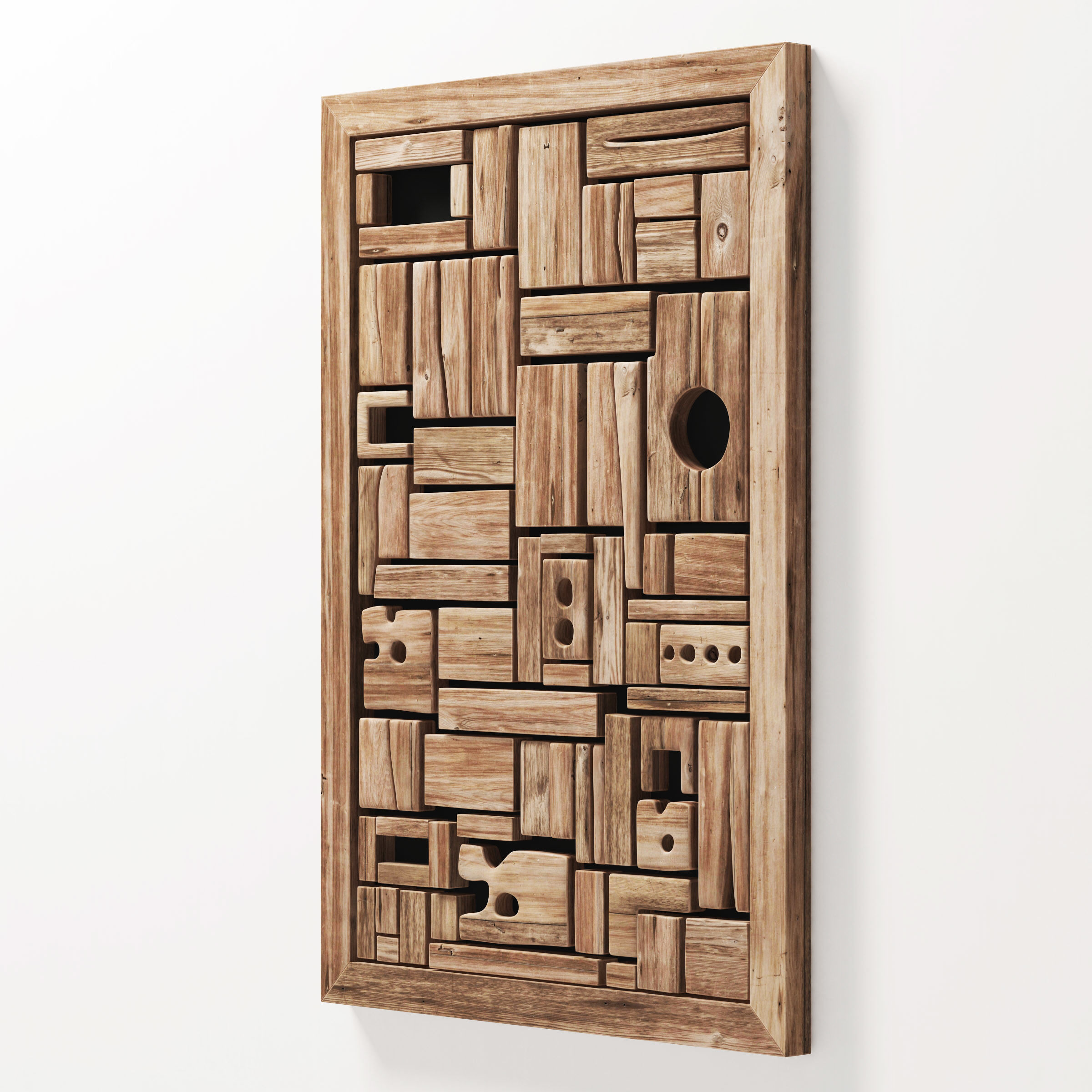 Panel wood form frame n1 3D model_5