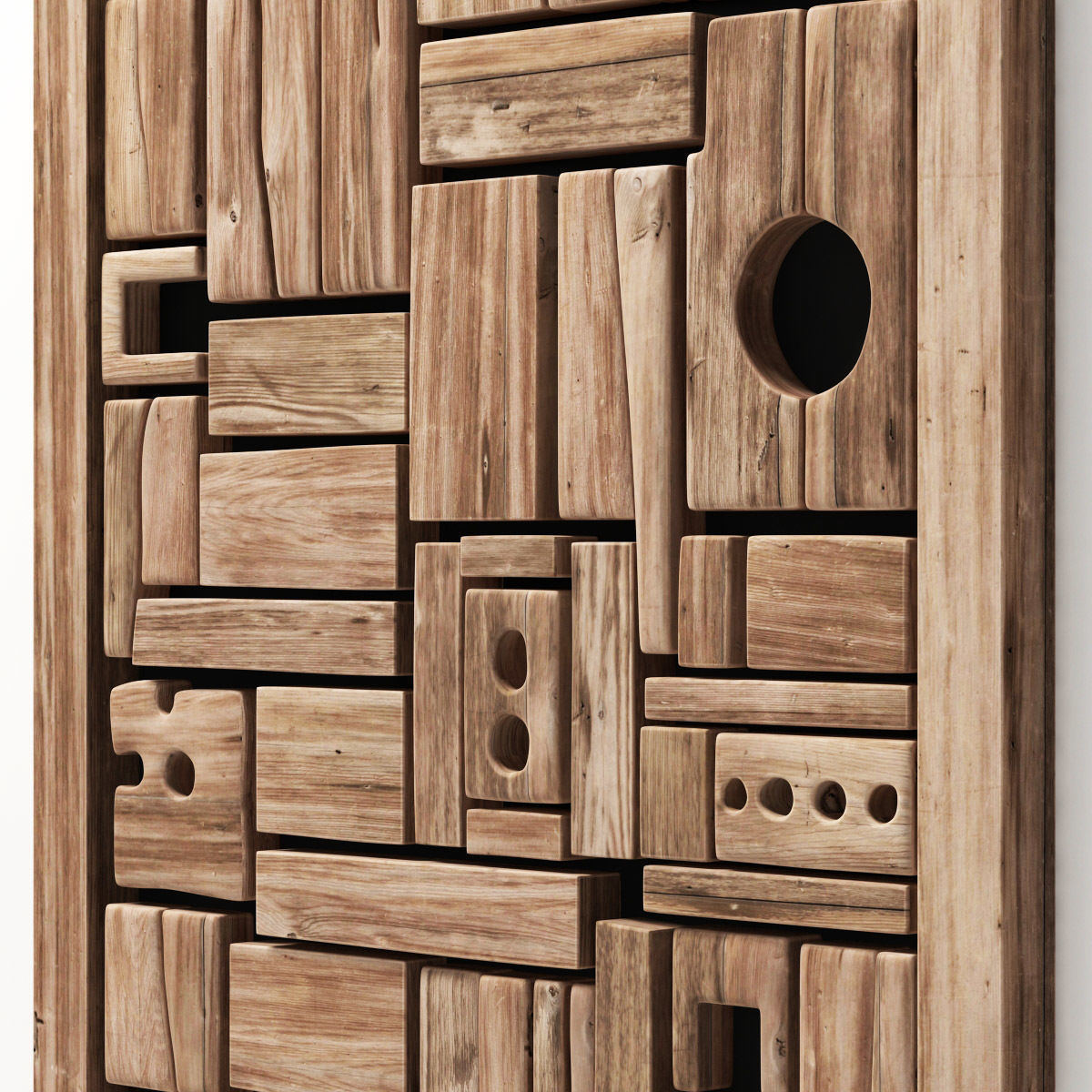 Panel wood form frame n1 3D model_10