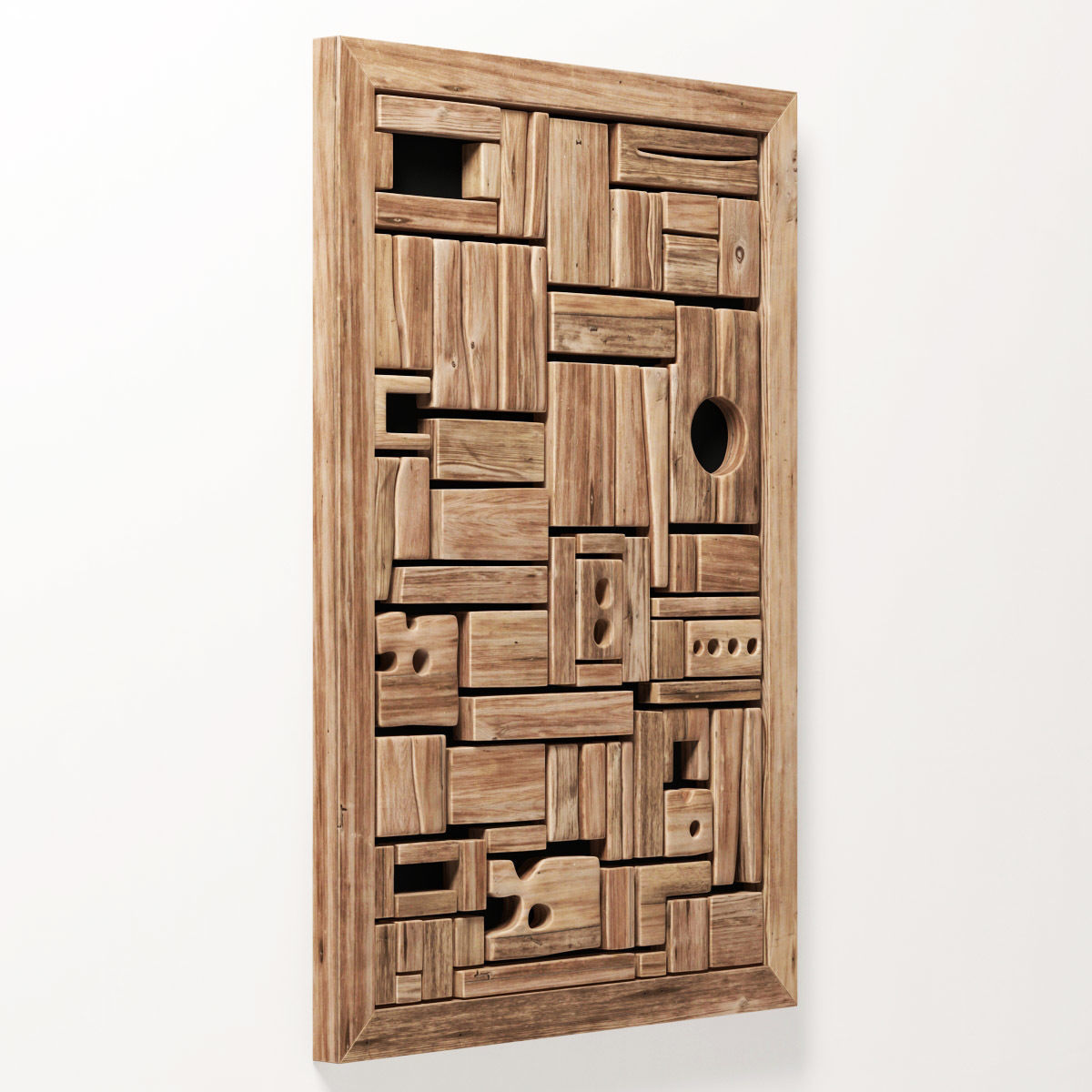 Panel wood form frame n1 3D model_4