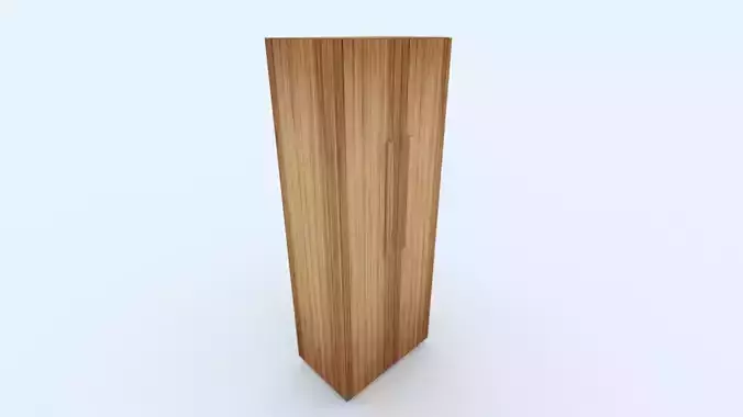 Cupboard open wooden cabinet with shelves