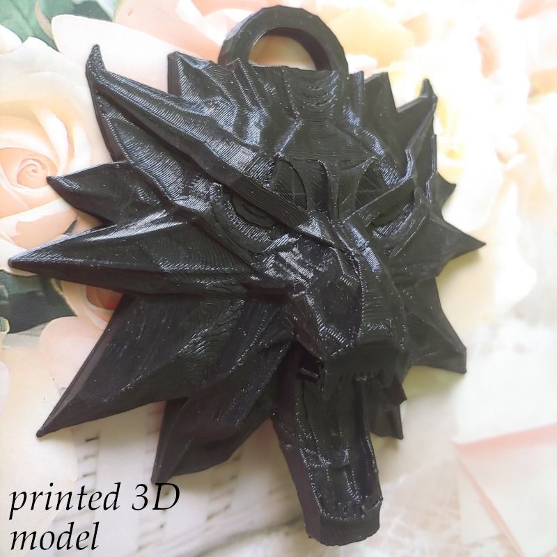 Witcher amulet 3D model_3