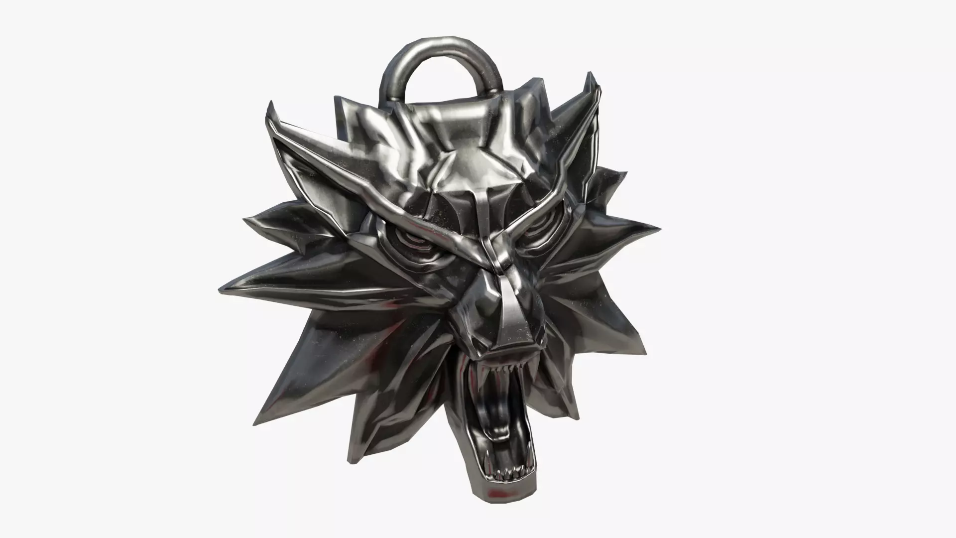 Witcher amulet 3D model_0