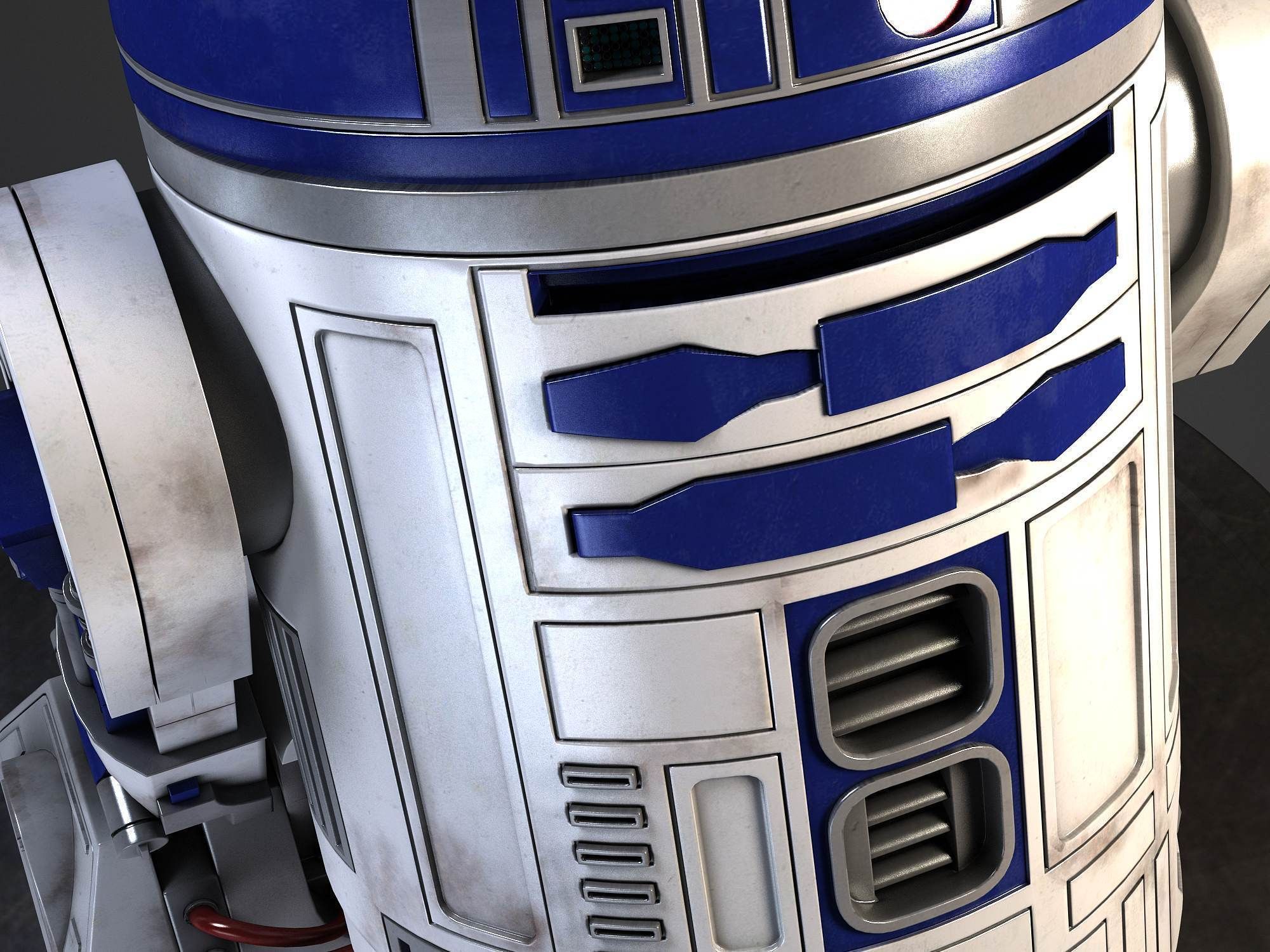 R2D2 Droid Star Wars 3D model_4