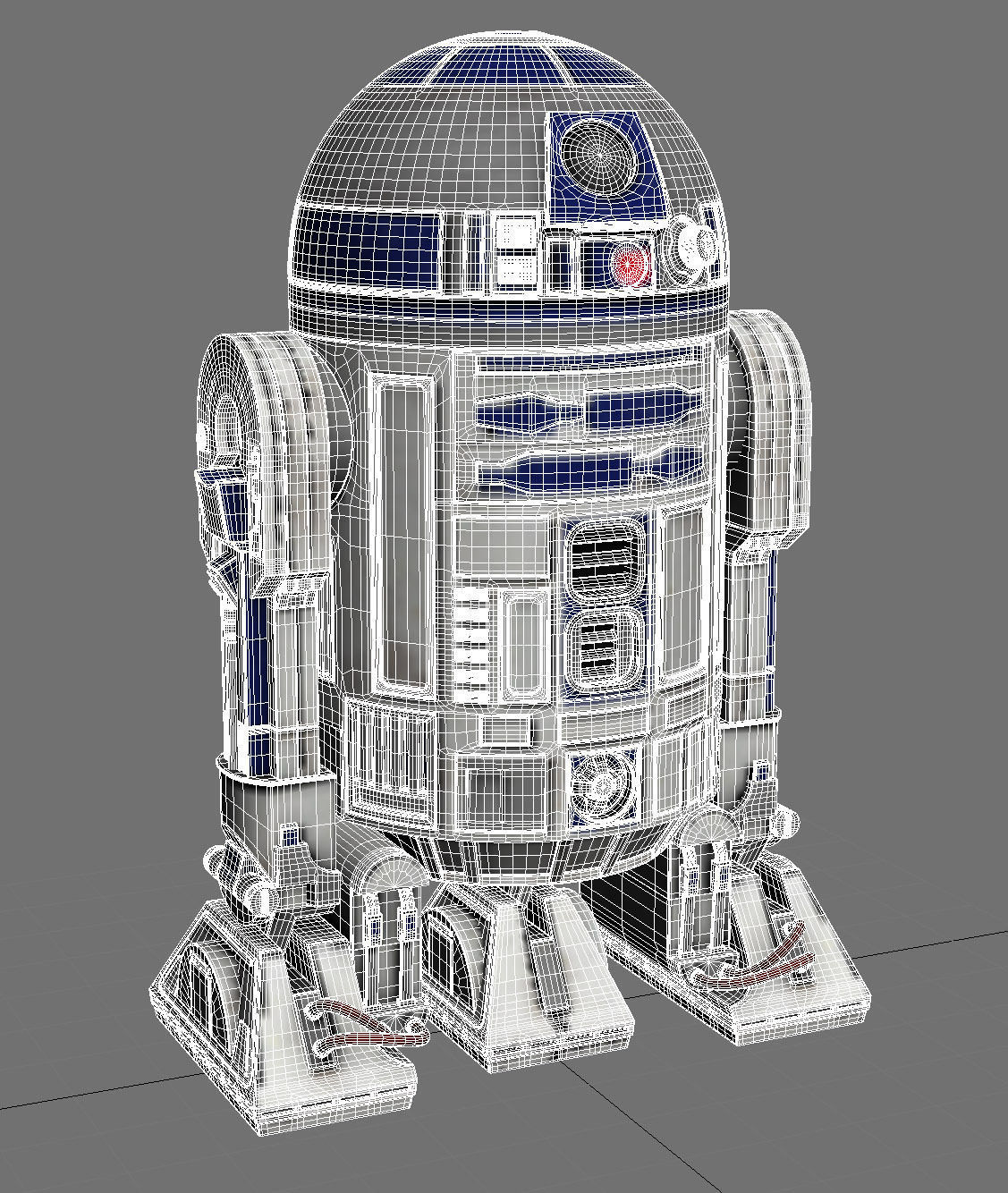 R2D2 Droid Star Wars 3D model_8