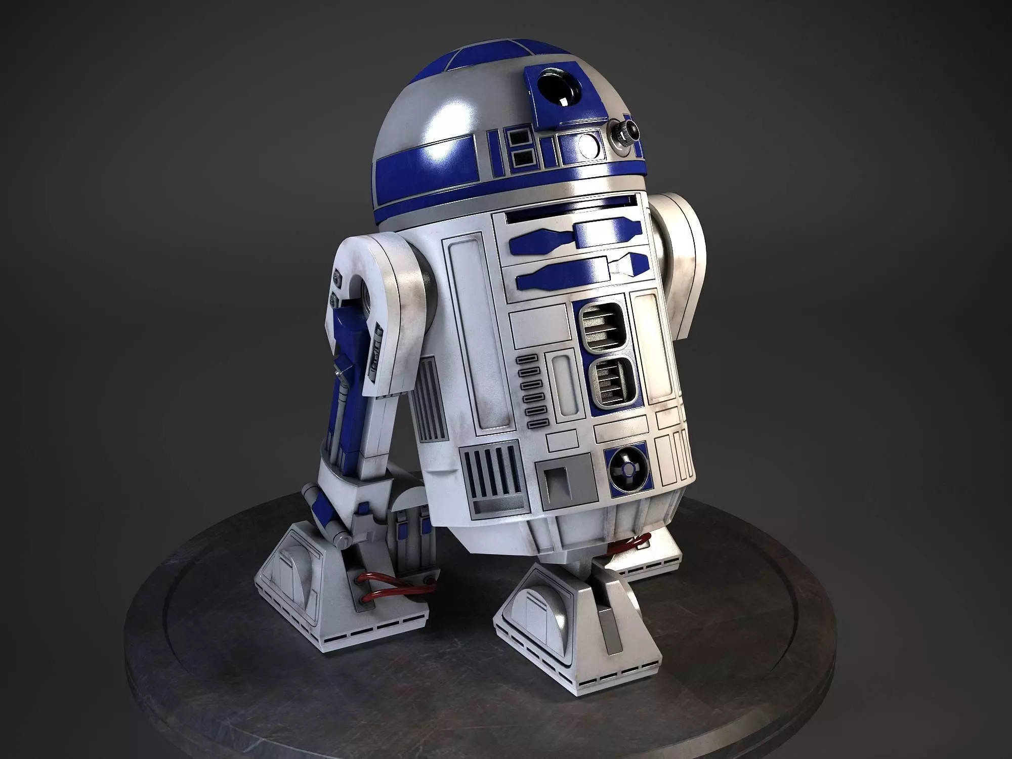 R2D2 Droid Star Wars 3D model_0