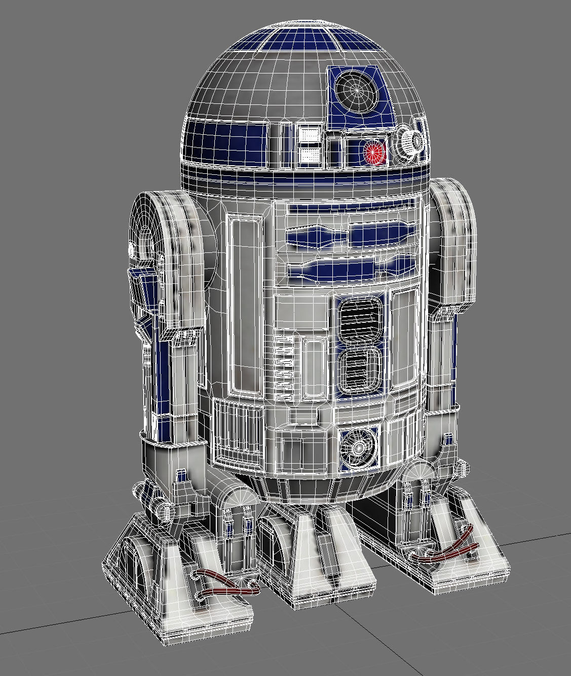 R2D2 Droid Star Wars 3D model_7