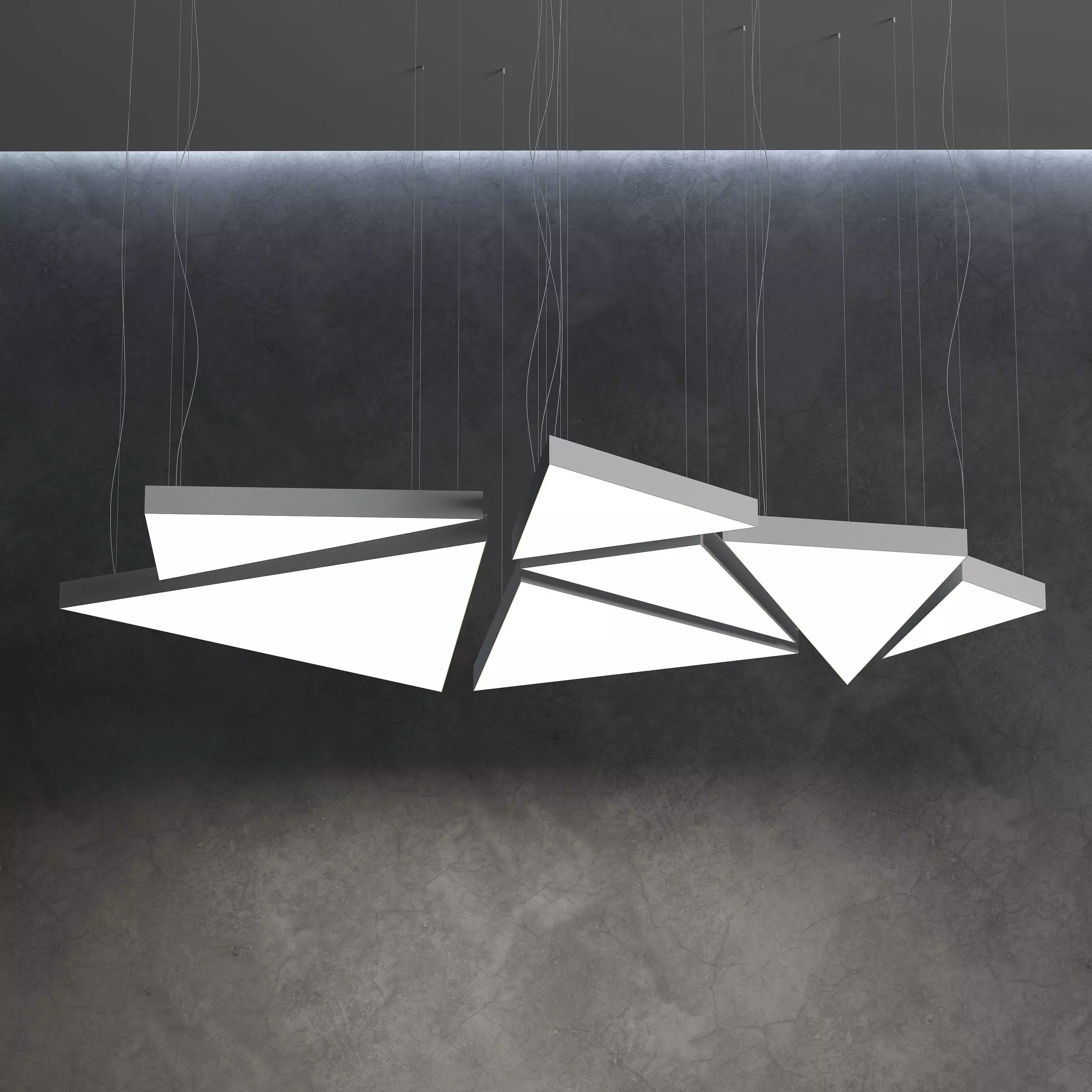 Triangle Ceiling Light by Forstlight 3D model