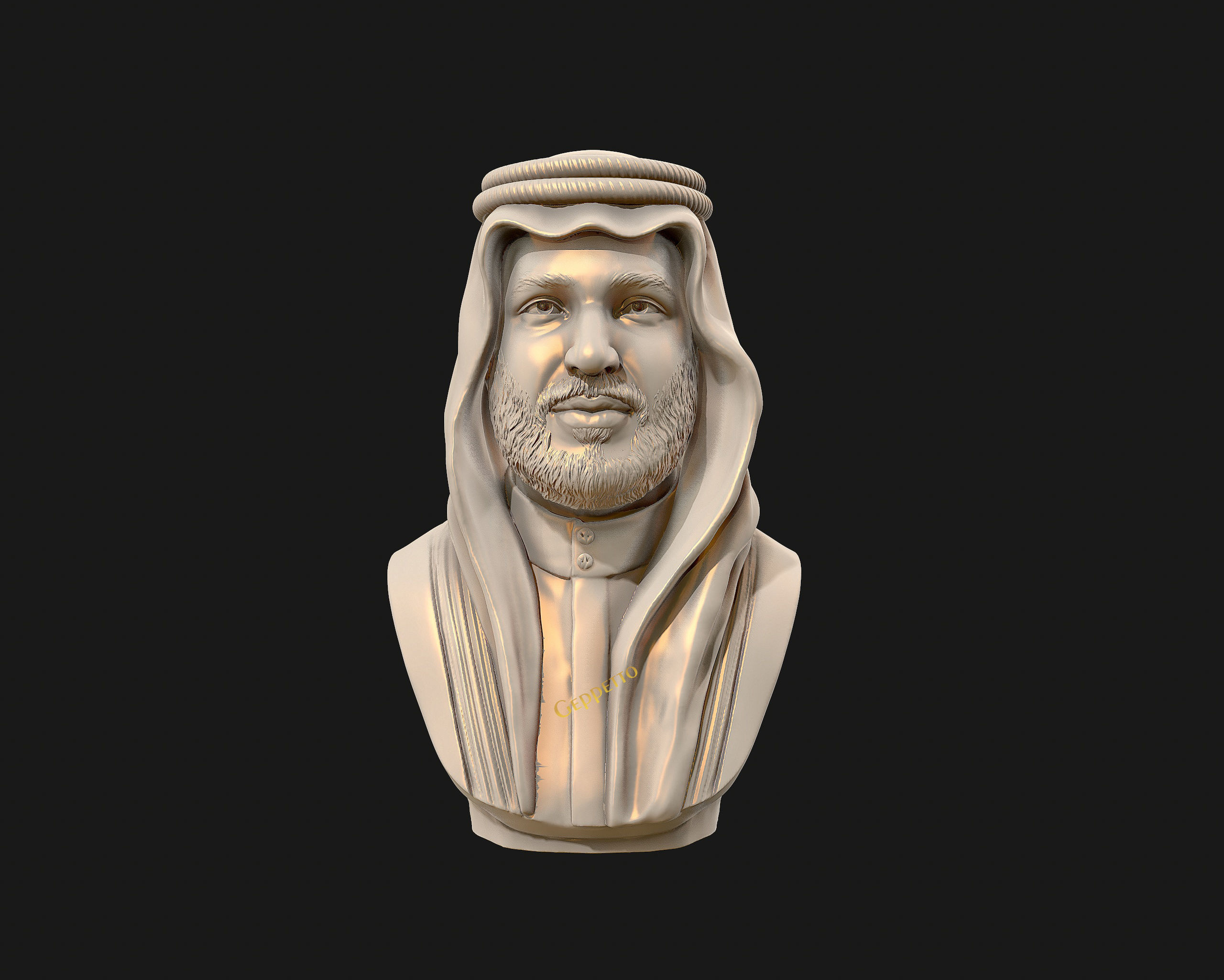 Mohammad Bin Salman portrait sculpture model 3D print model_20