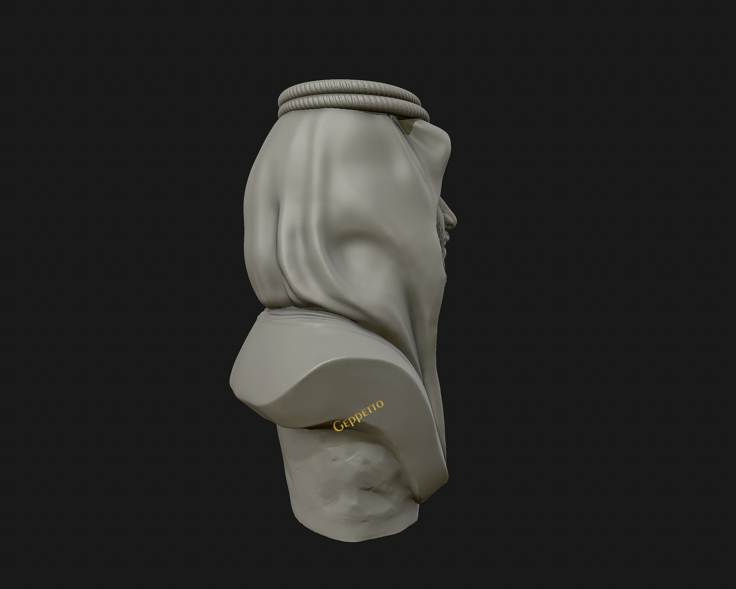 Mohammad Bin Salman portrait sculpture model 3D print model_16