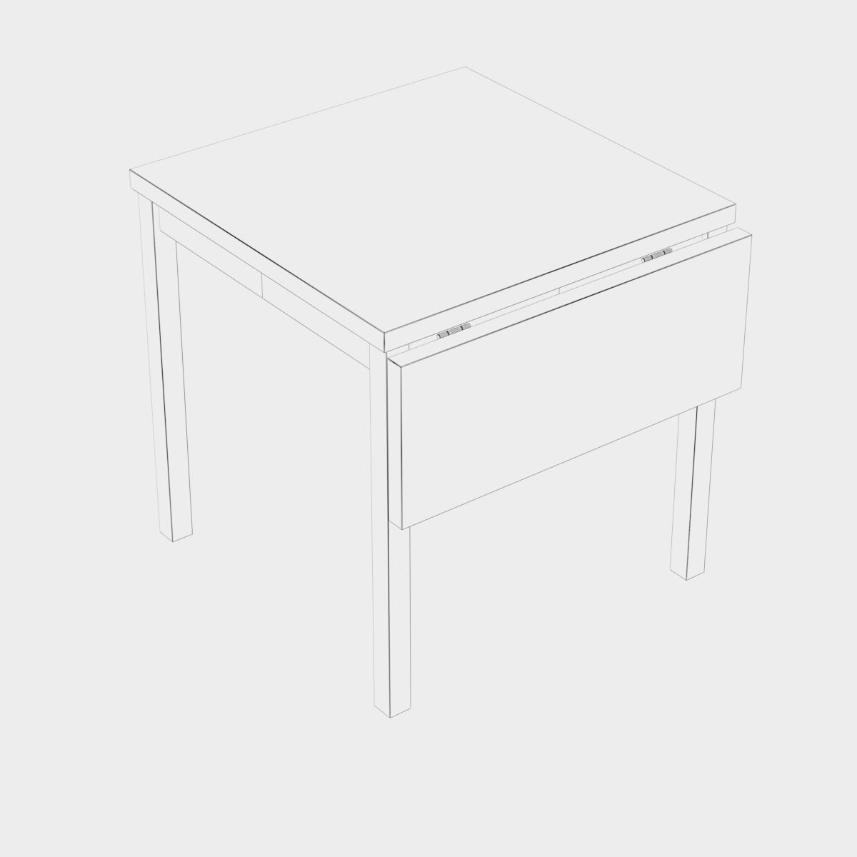 Ikea NORDVIKEN table 3D model_6
