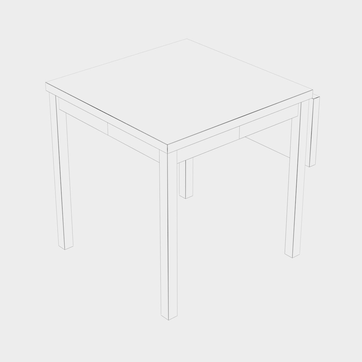 Ikea NORDVIKEN table 3D model_3