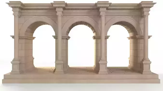 Hadrians Gate Antalya Old Town - Antalya Uckapilar 3D print model