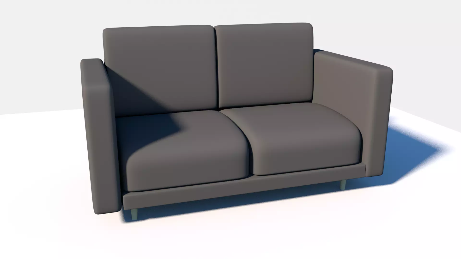 Simple Sofa Free 3D model_0