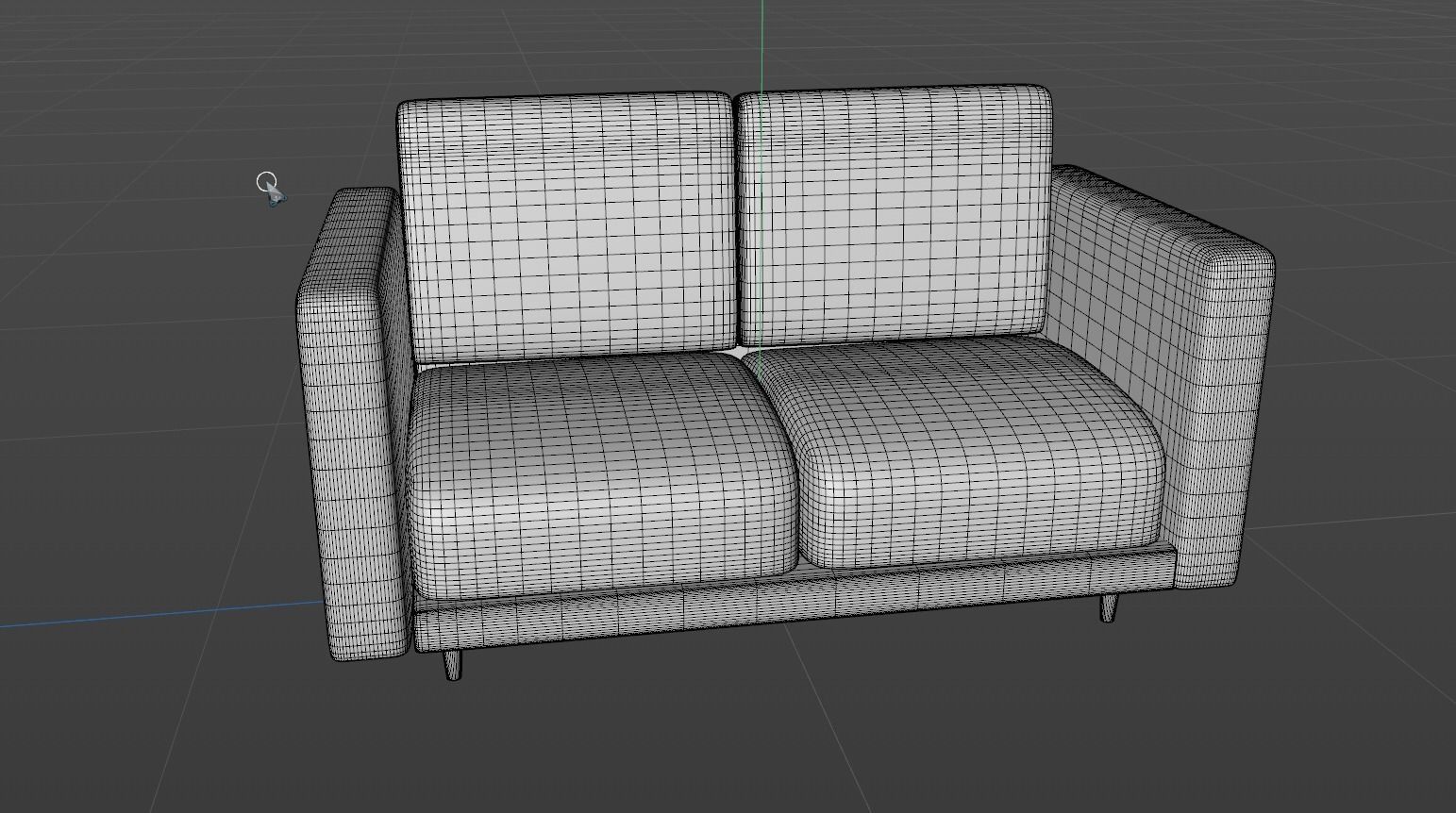 Simple Sofa Free 3D model_4