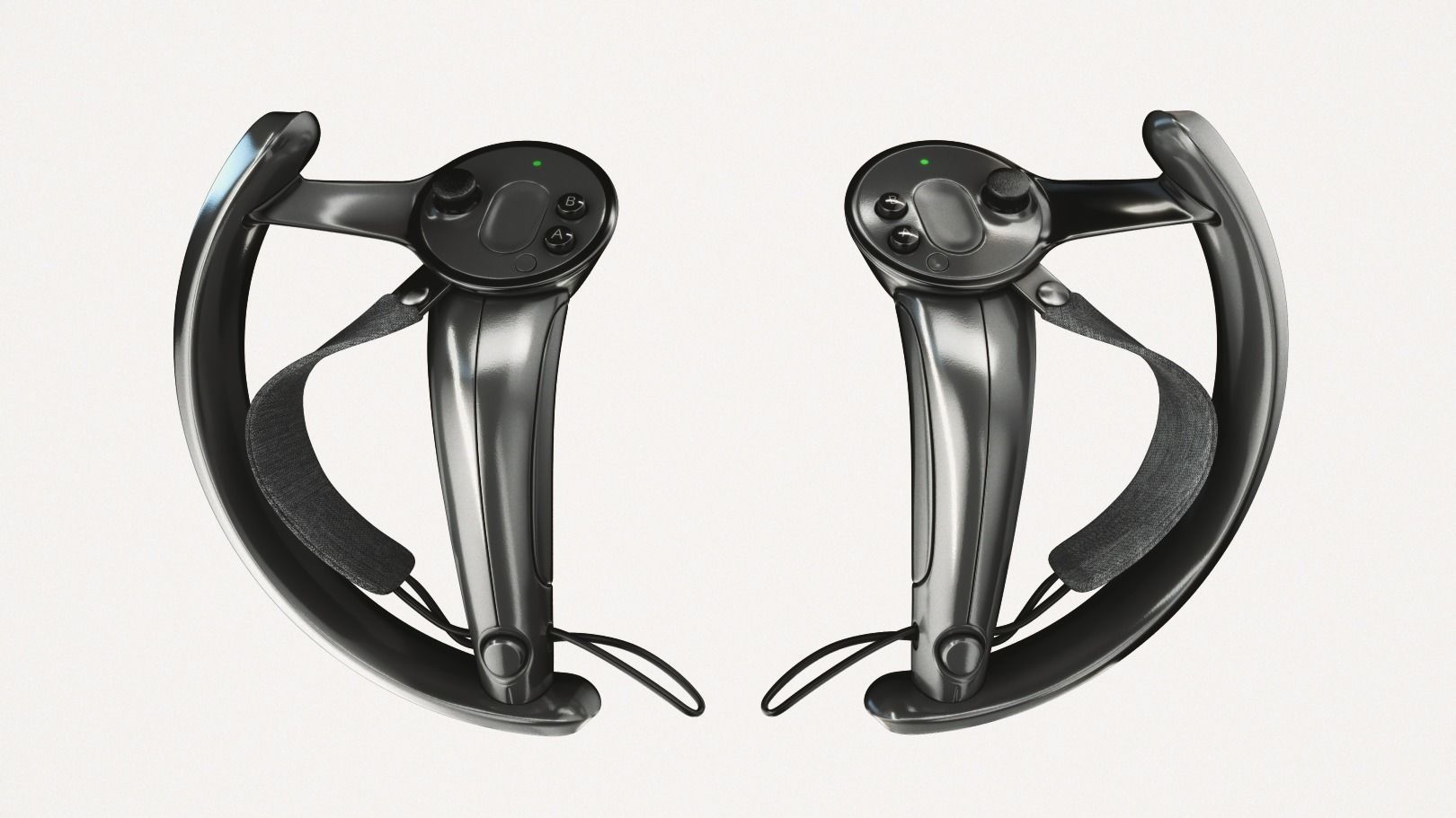 Valve Index VR headset with controllers and sensors - full kit 3D model_13