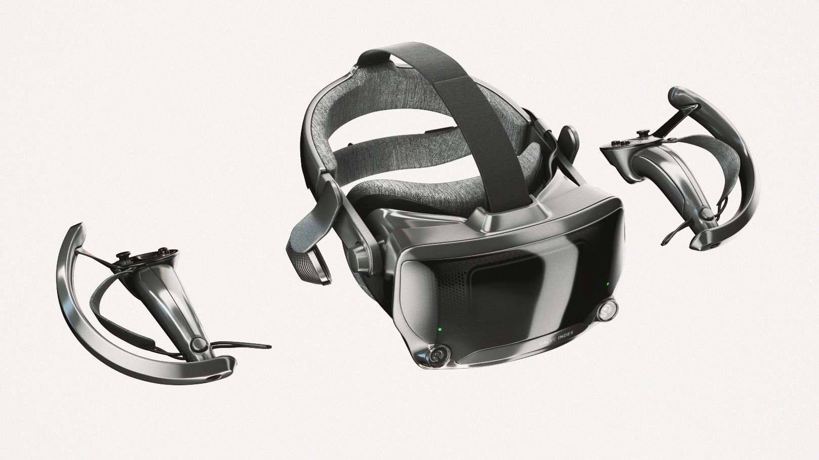 Valve Index VR headset with controllers and sensors - full kit 3D model ...