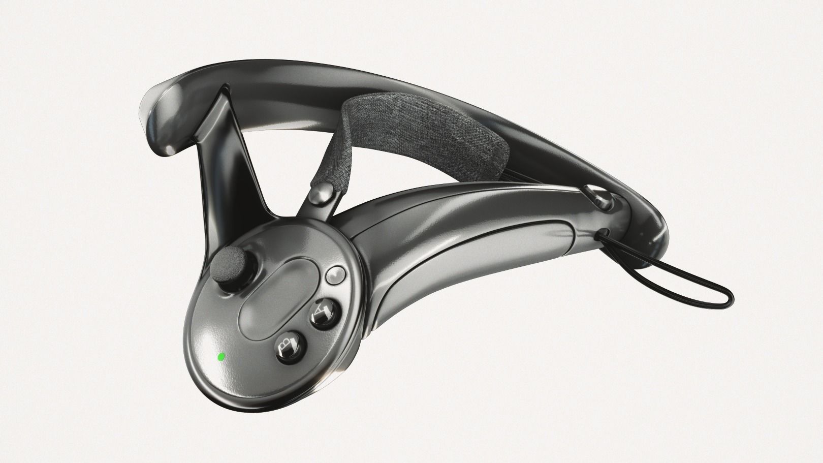 Valve Index VR headset with controllers and sensors - full kit 3D model_12