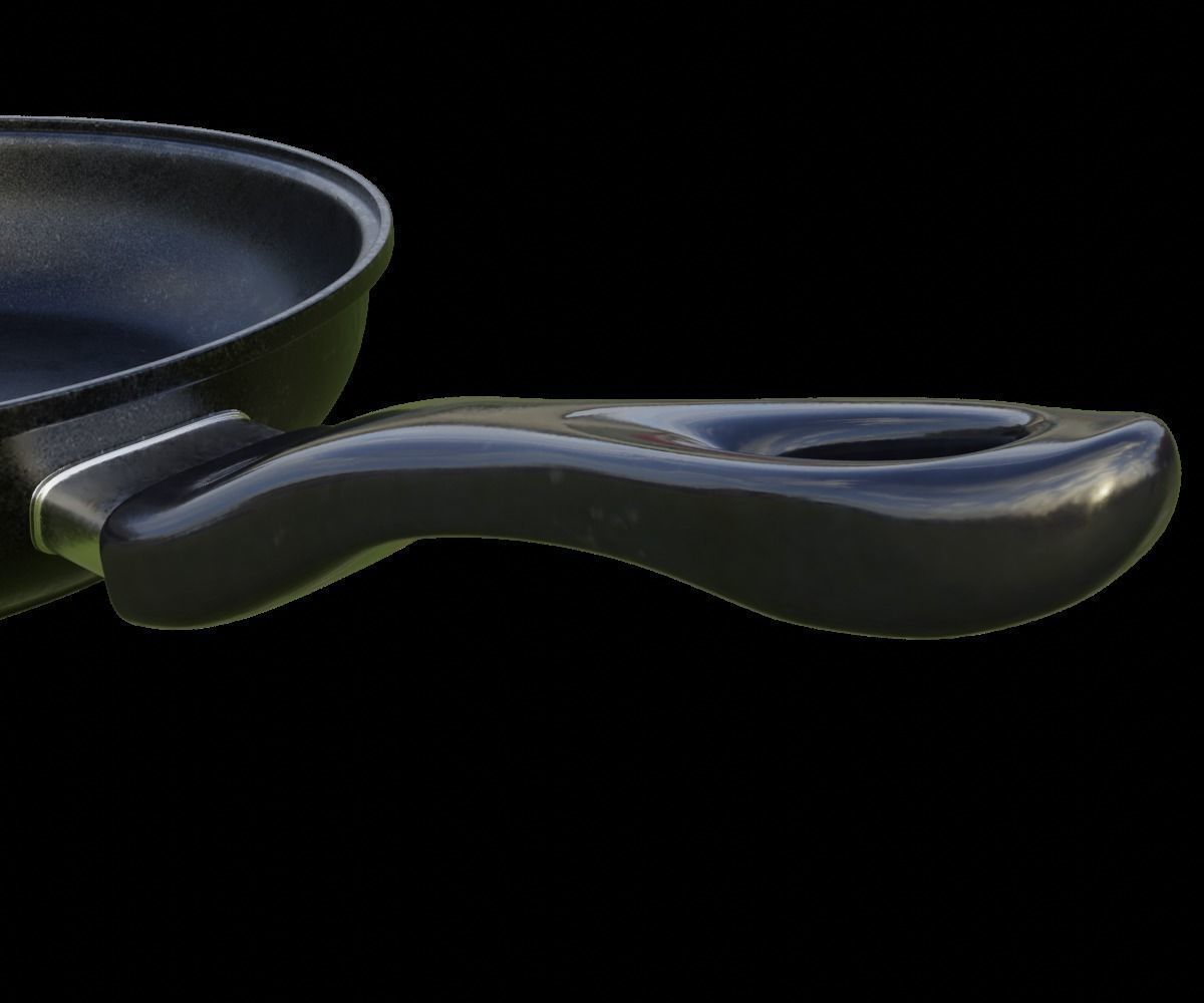 Frying pan 3D model_3