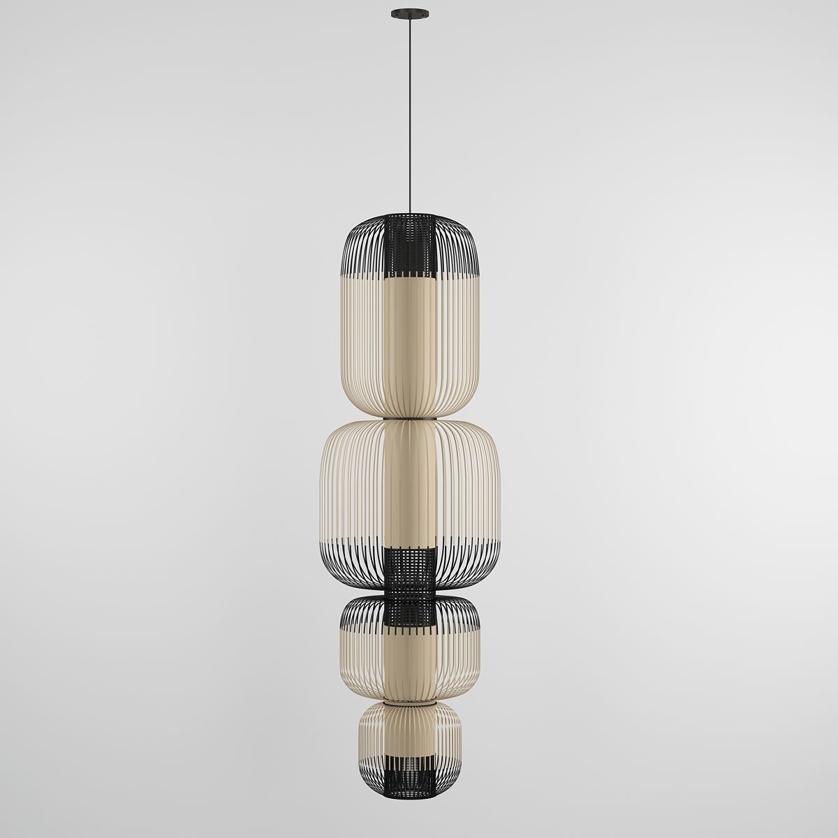 BAMBOO LIGHT TOTEM 4 LIGHTS 3D model_3
