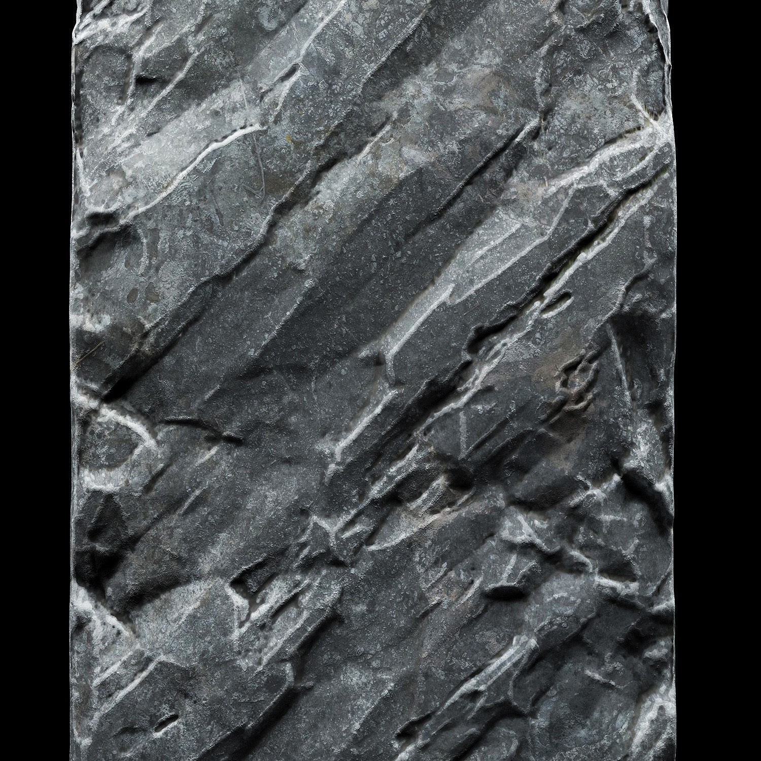 Slab stone wall n3 3D model_9