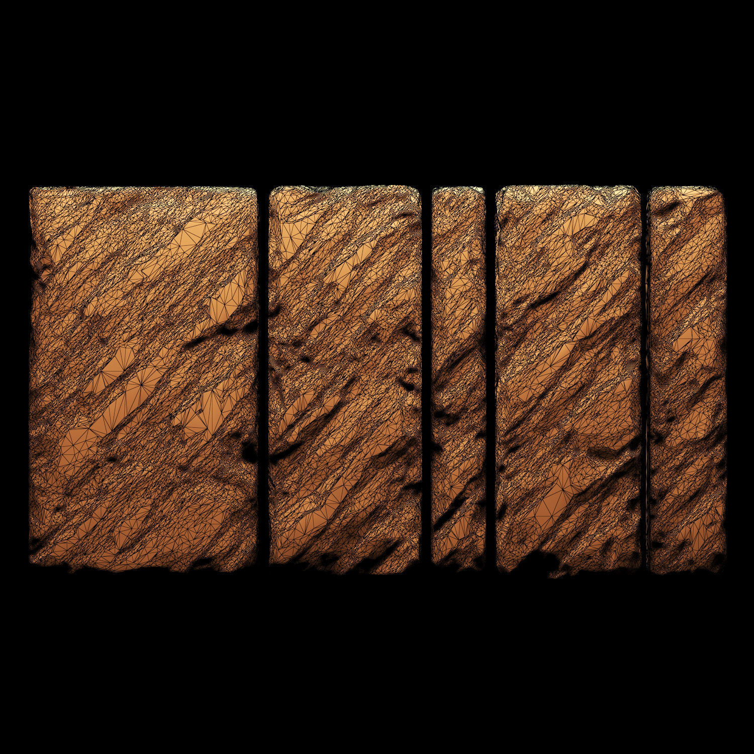 Slab stone wall n3 3D model_14