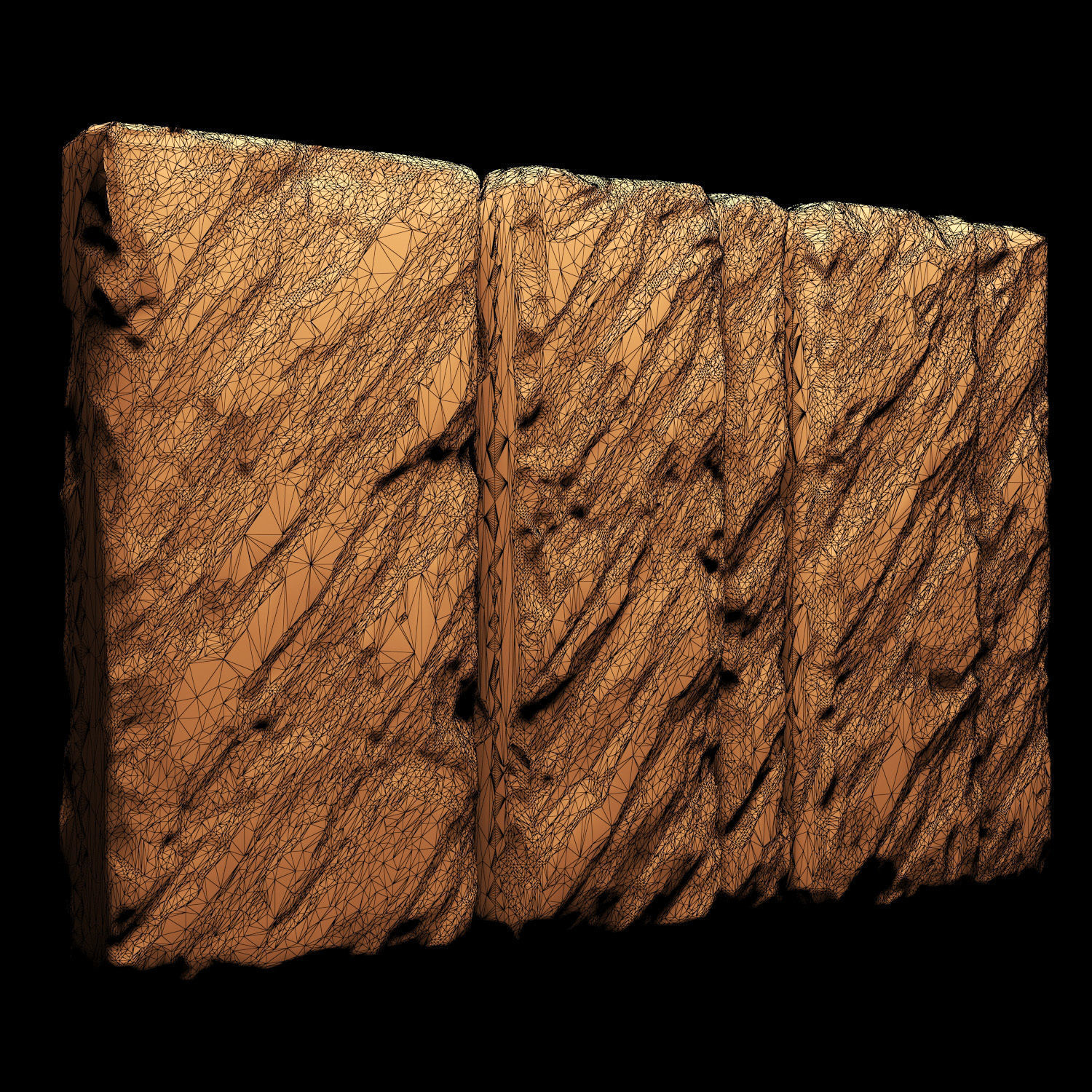 Slab stone wall n3 3D model_15