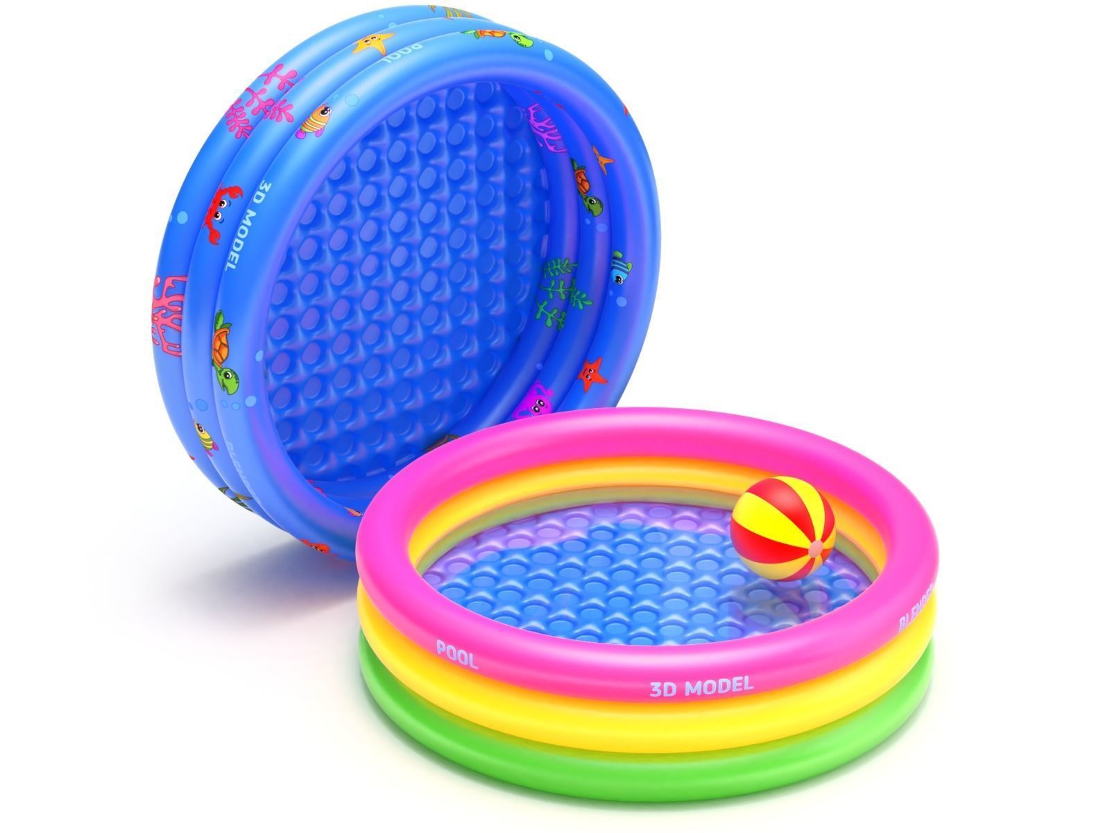 Inflatable Pool 3D model_13