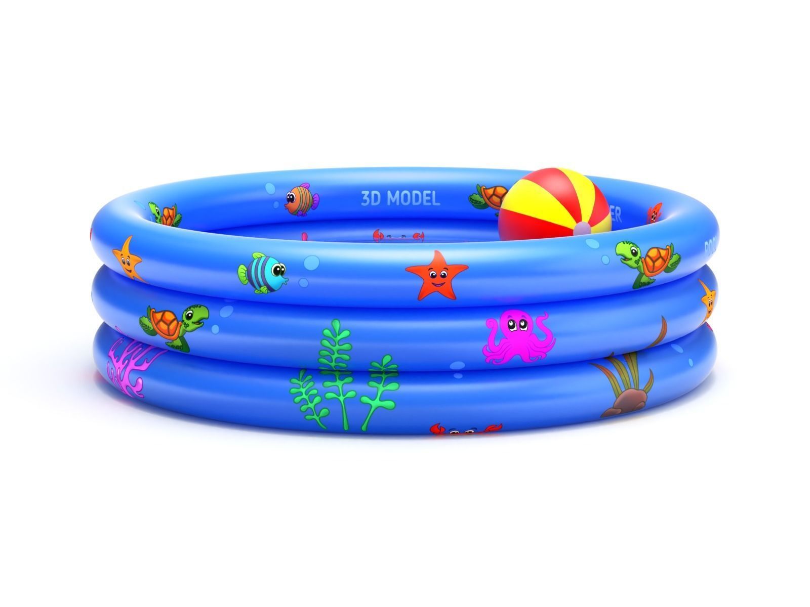 Inflatable Pool 3D model_7