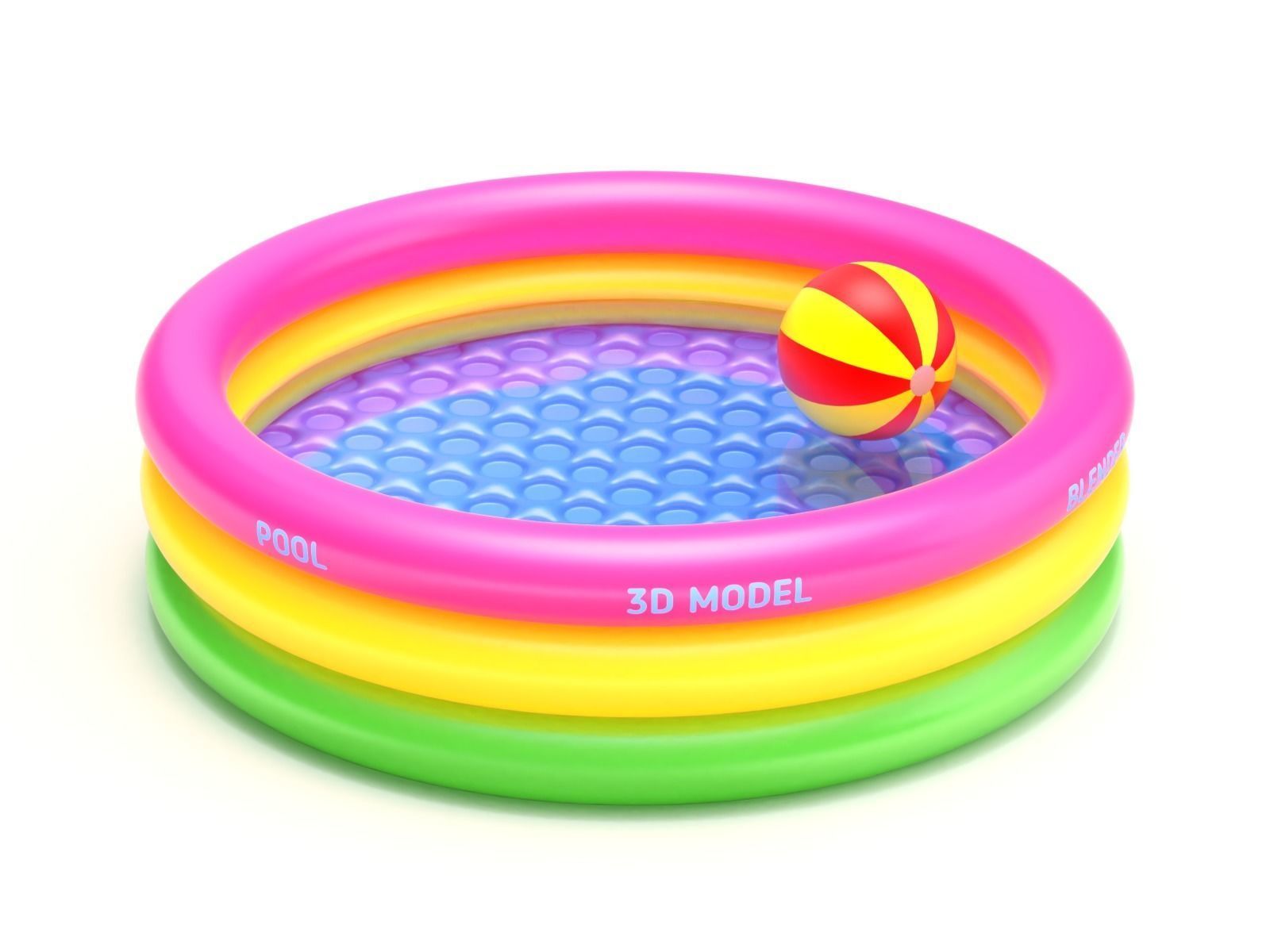 Inflatable Pool 3D model_11