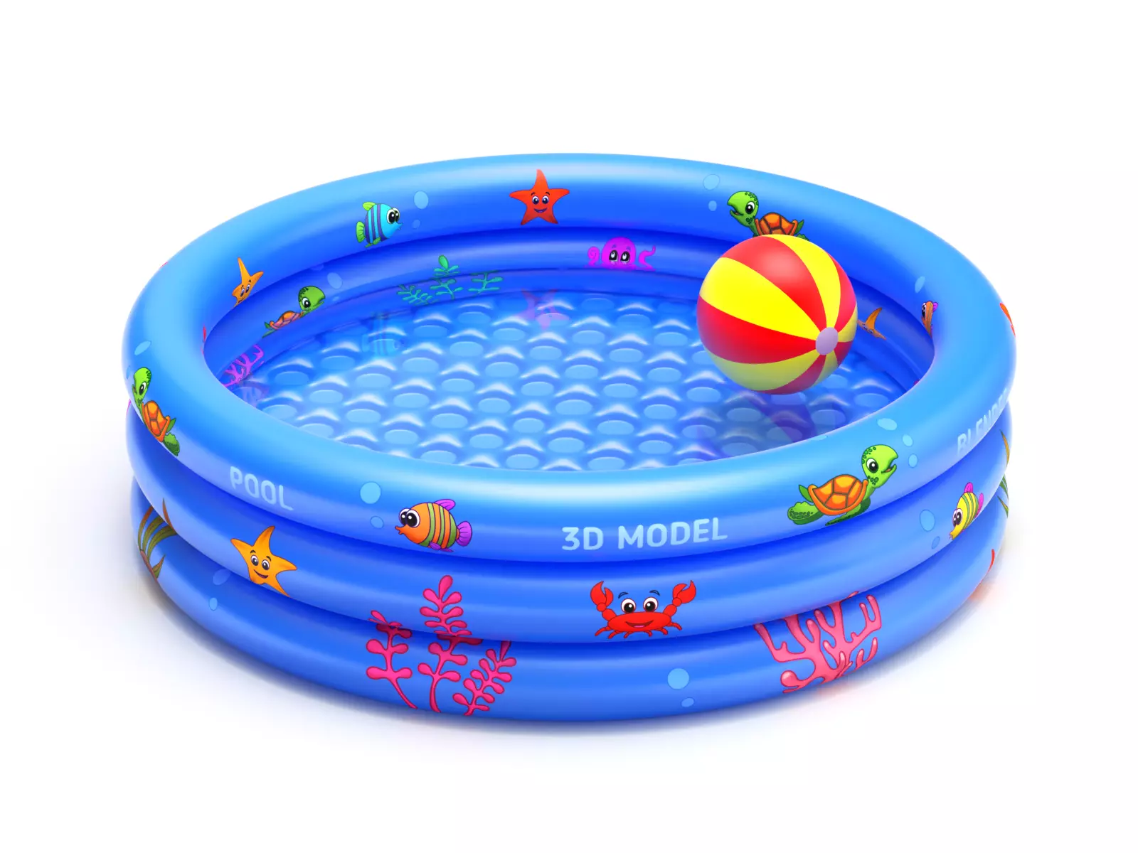 Inflatable Pool 3D model_0