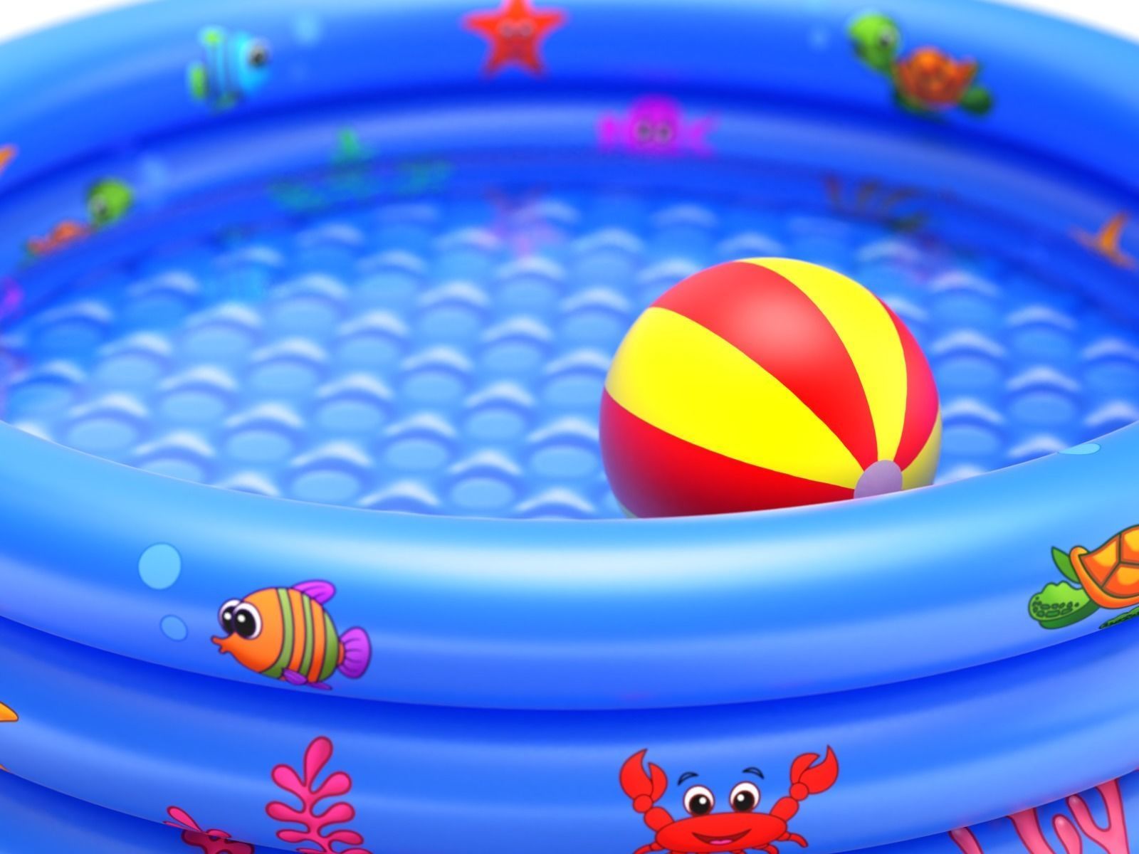 Inflatable Pool 3D model_14