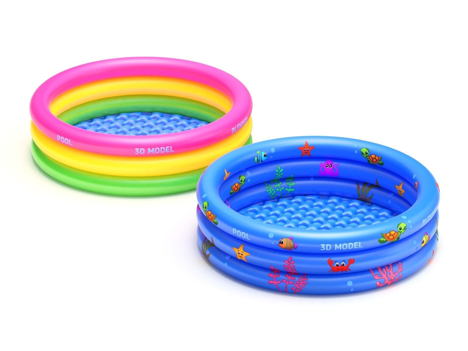 Inflatable Pool 3D model_12