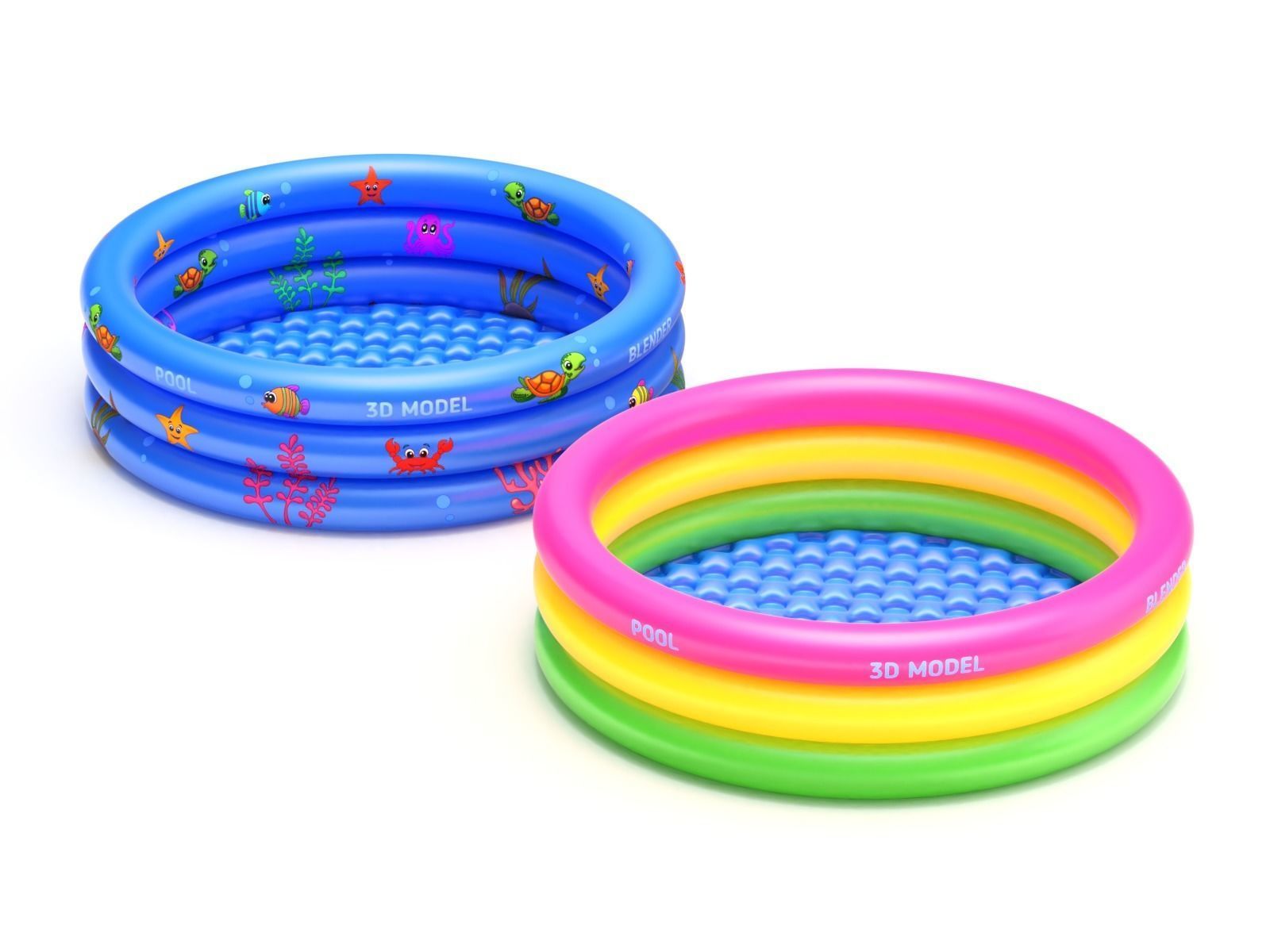 Inflatable Pool 3D model_1