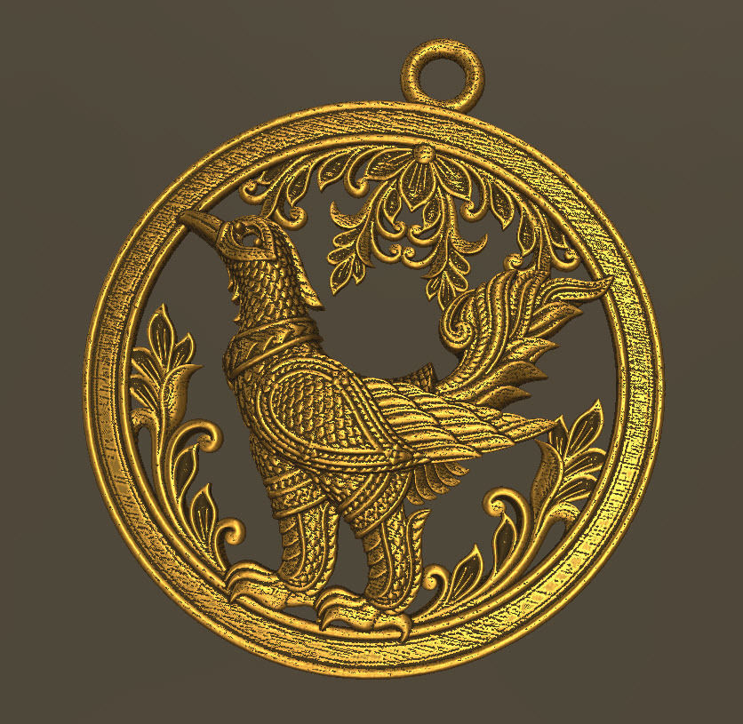 Hang Meas Gold 3D print model_1