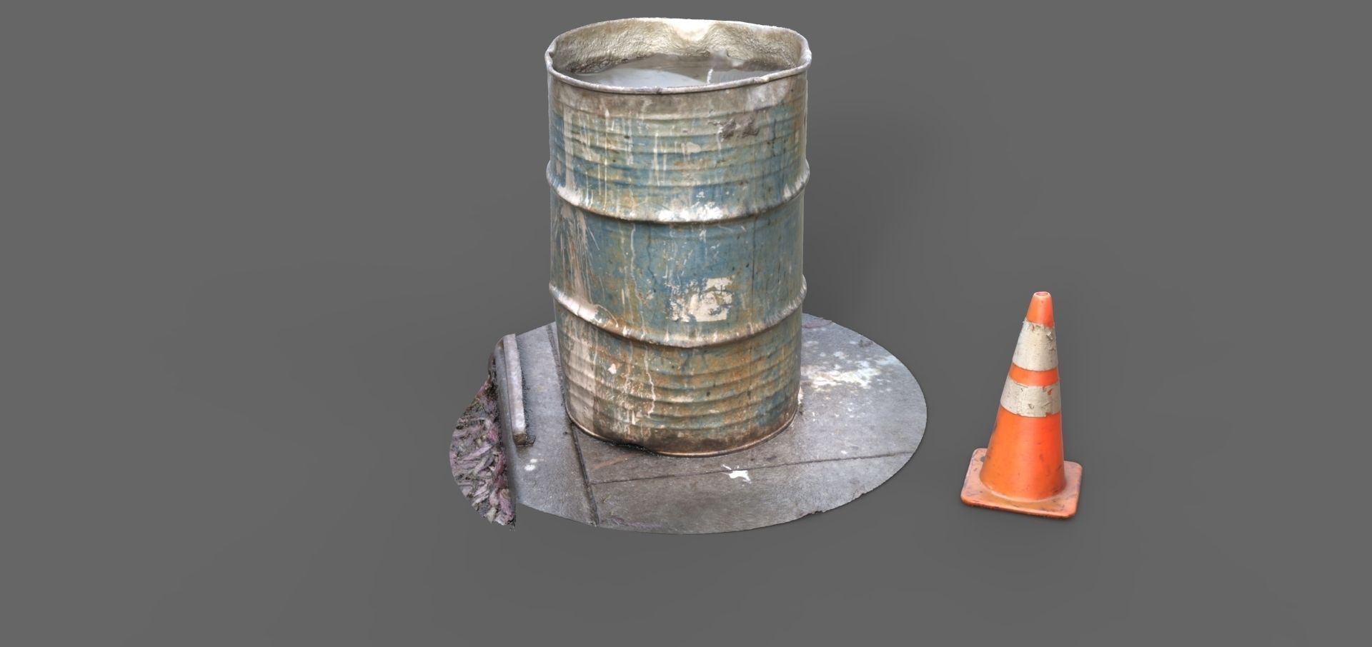 55 Gallon Barrel 3D model_2