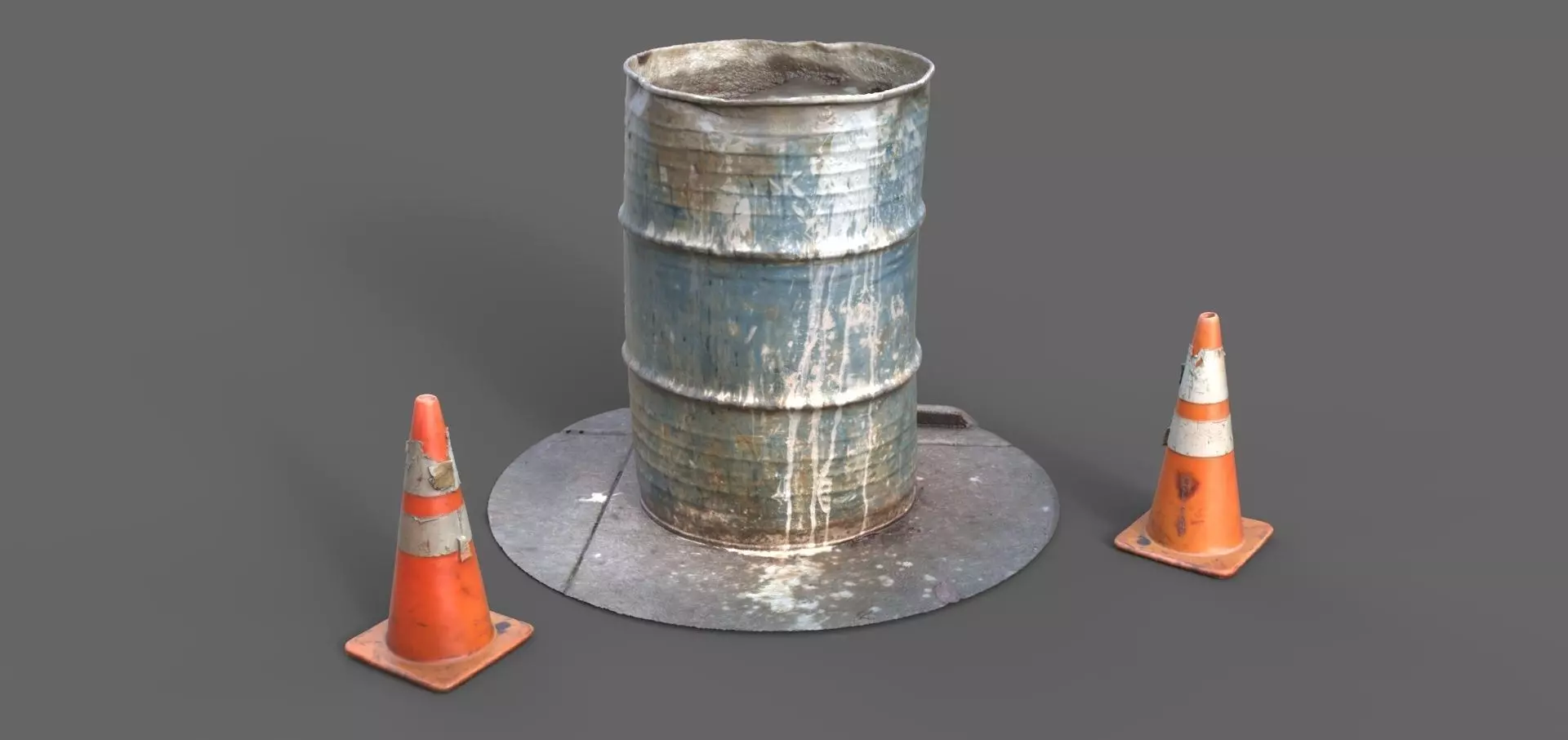 55 Gallon Barrel 3D model_0
