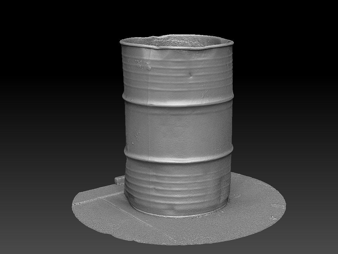 55 Gallon Barrel 3D model_7