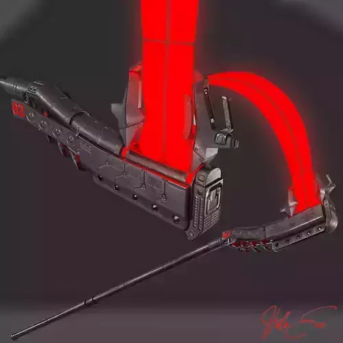 Rain Sci-fi Scythe Game-Ready