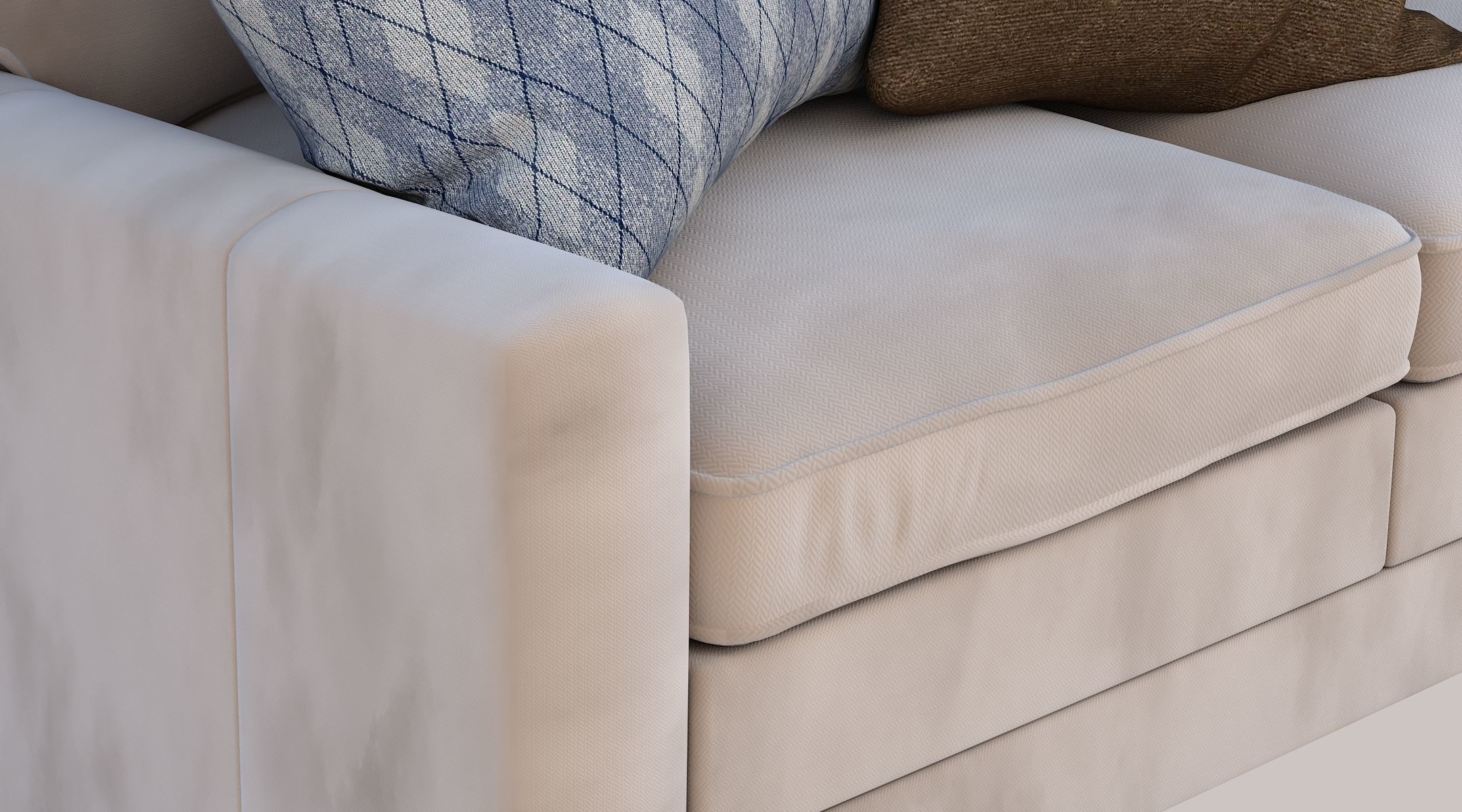 3 seater sofa set 3D model_2