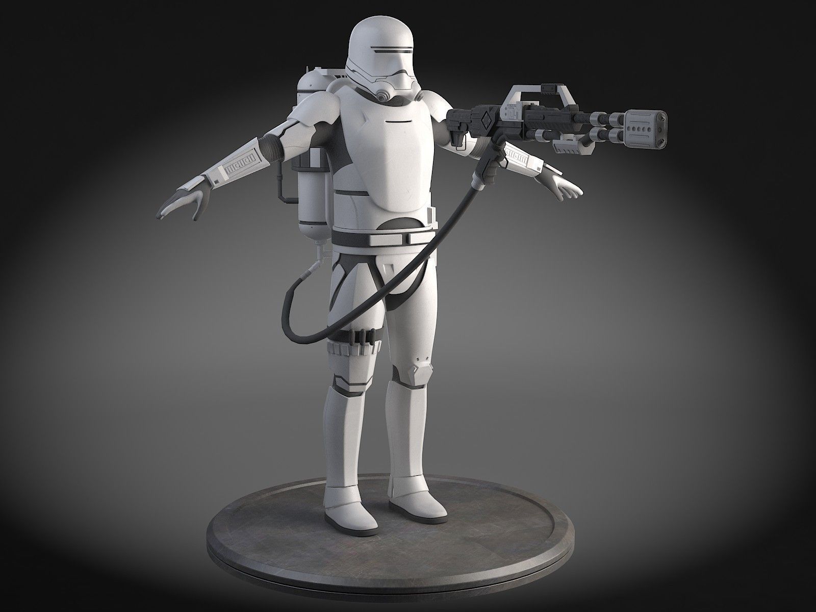Star Wars First Order Flametrooper 3D model_2