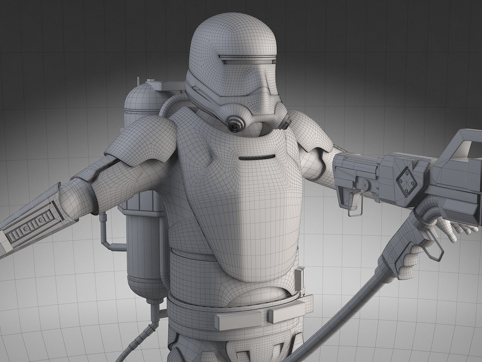Star Wars First Order Flametrooper 3D model_17